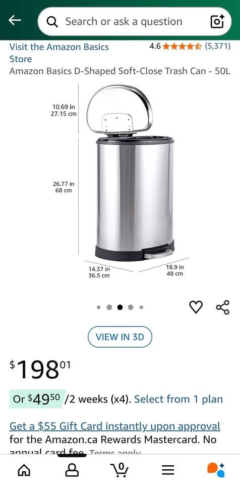 Stainless Steel Garbage Bin 50L - photo 5