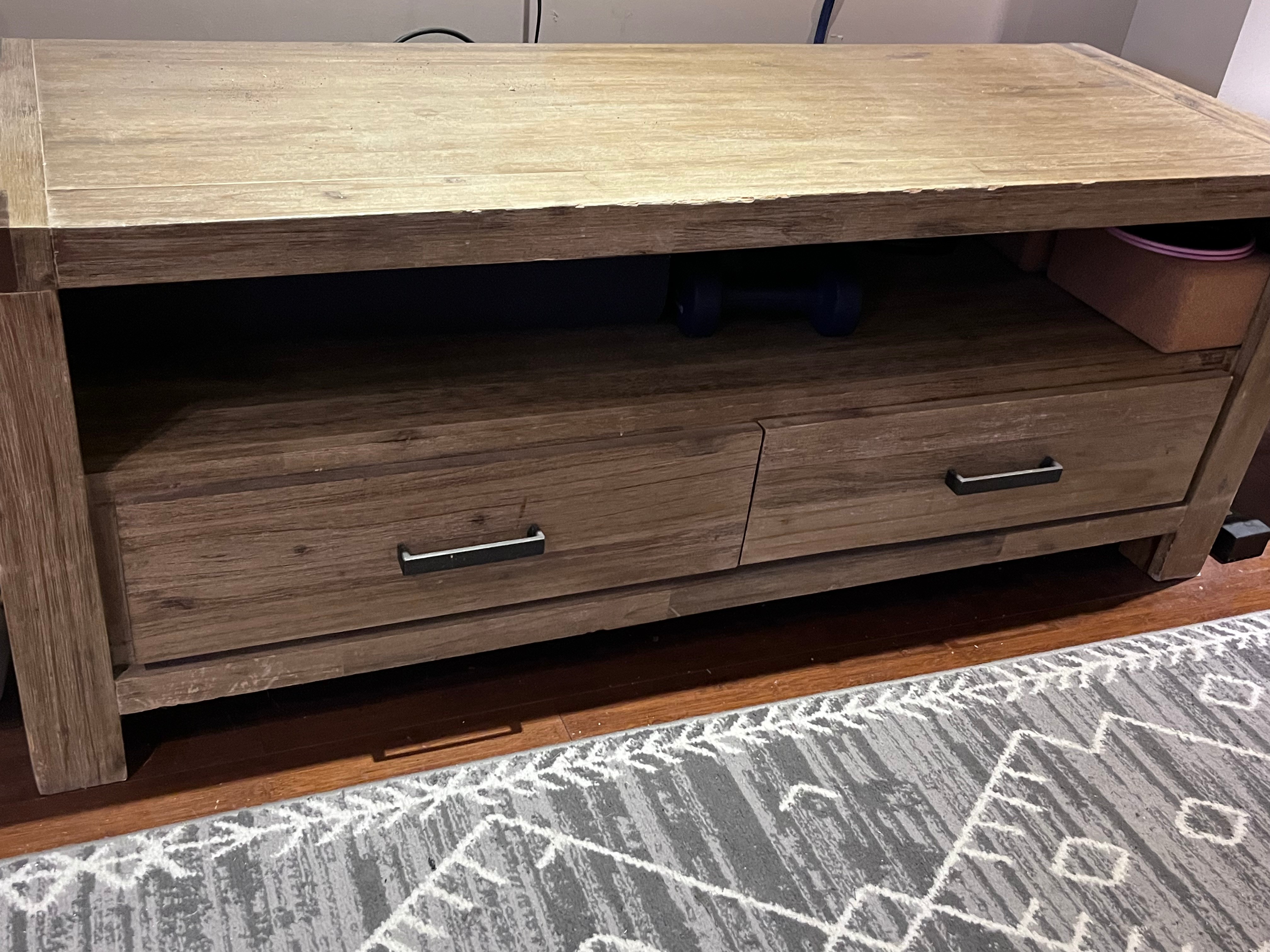 Wood Media Unit/Cabinet - photo 4