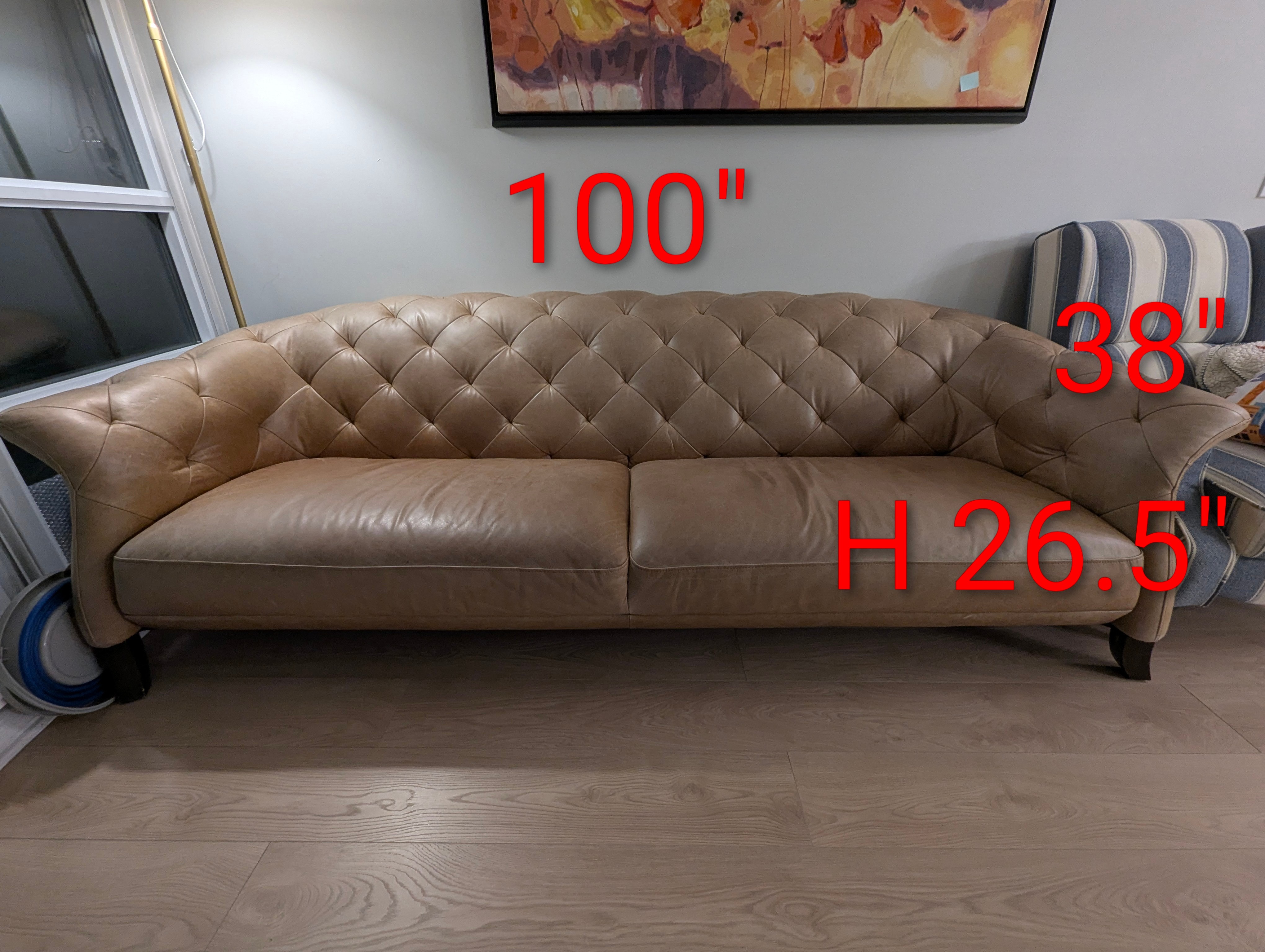Tufted Leather Sofa