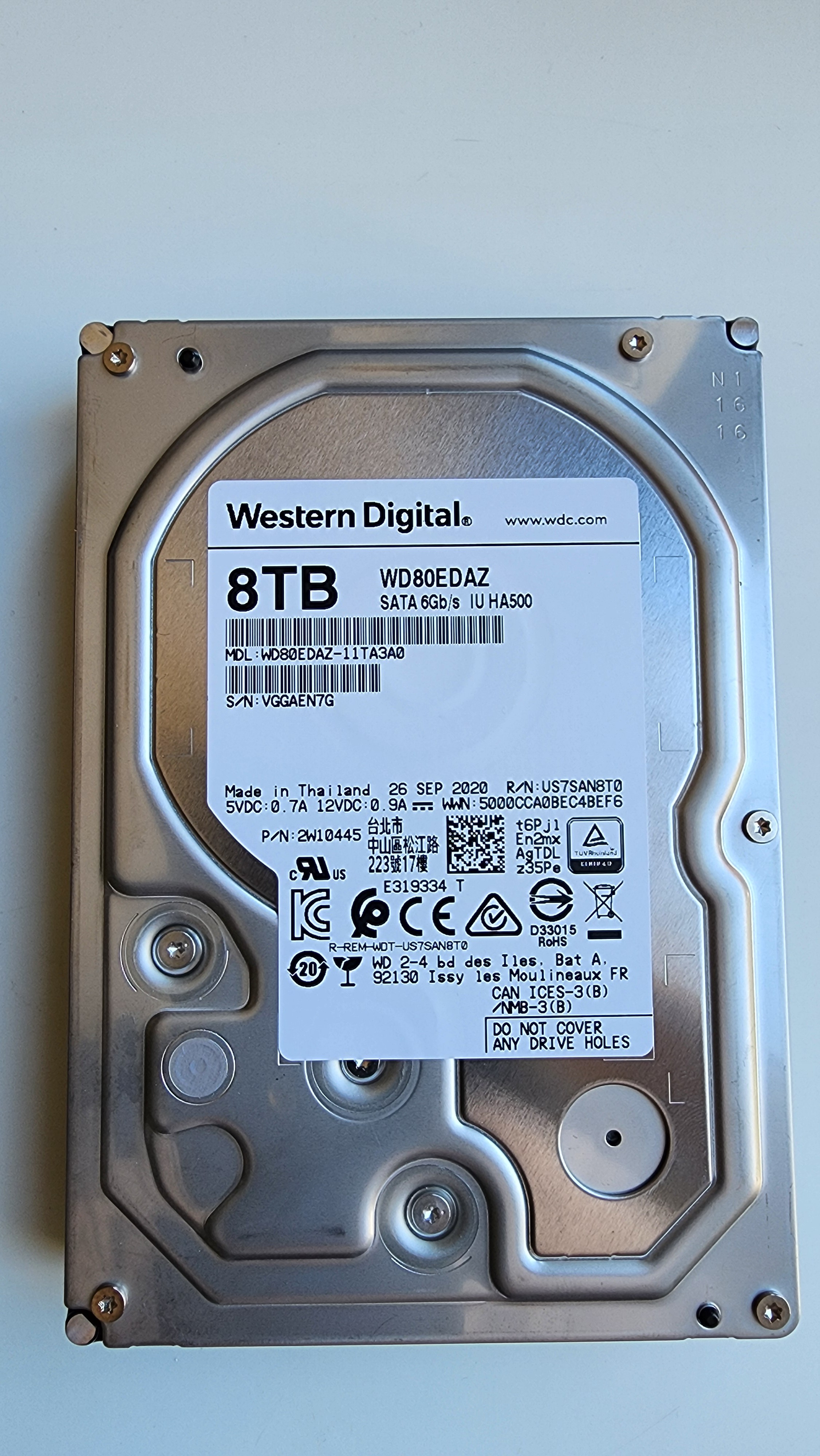 Western Digital 8TB HDD