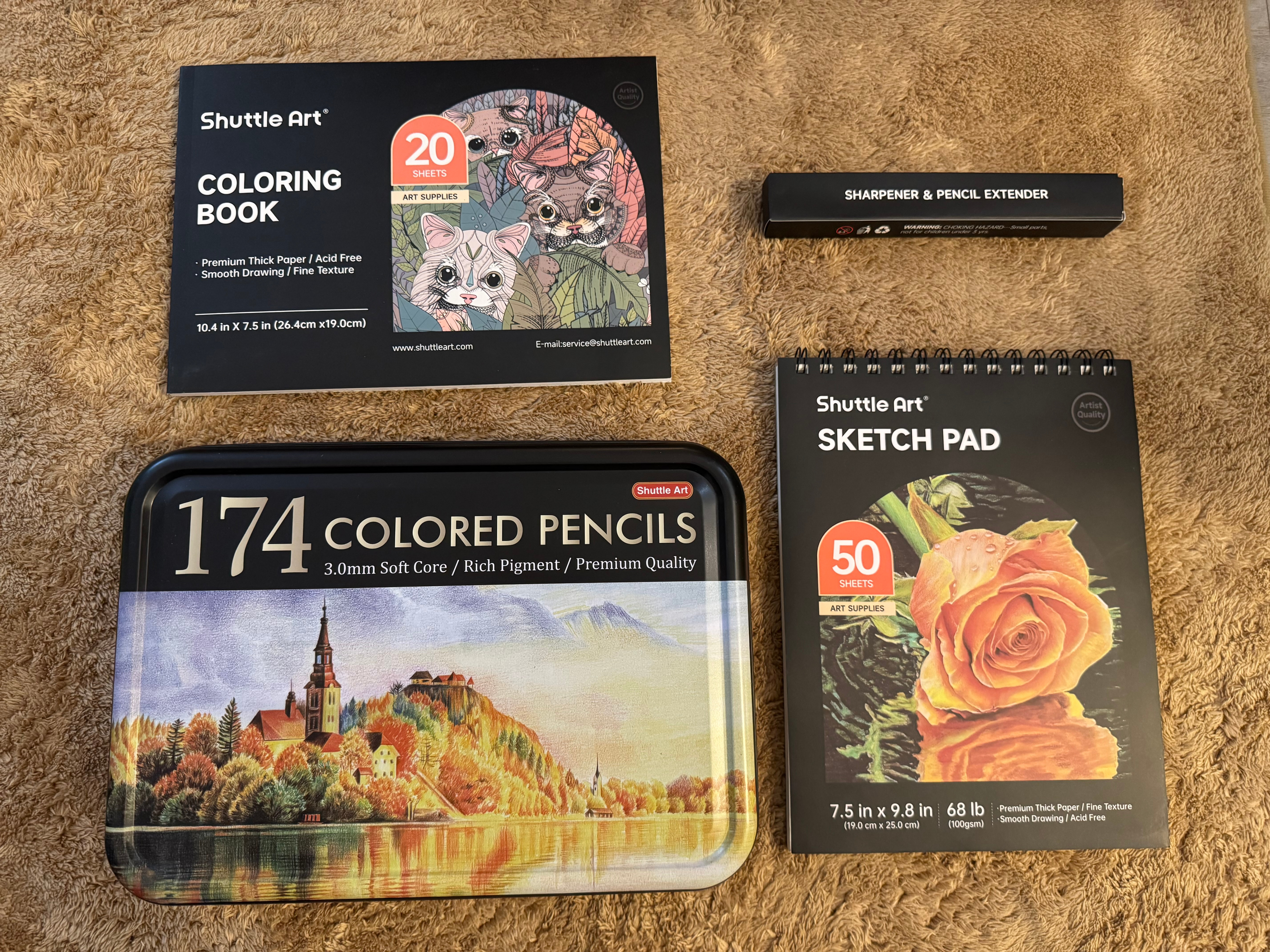 Shuttle Art 174 Colored Pencils Set - photo 2