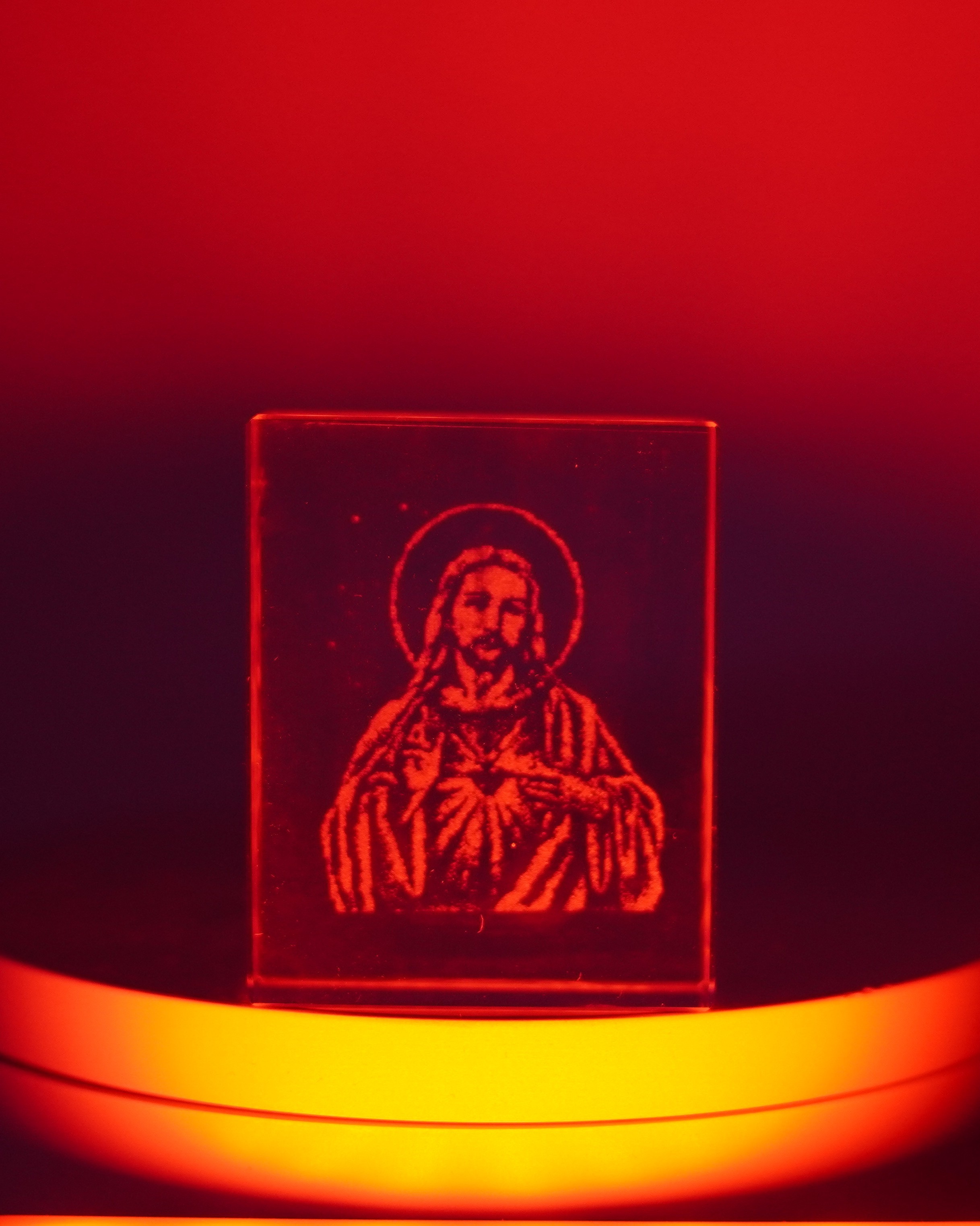 Glass Jesus Crystal