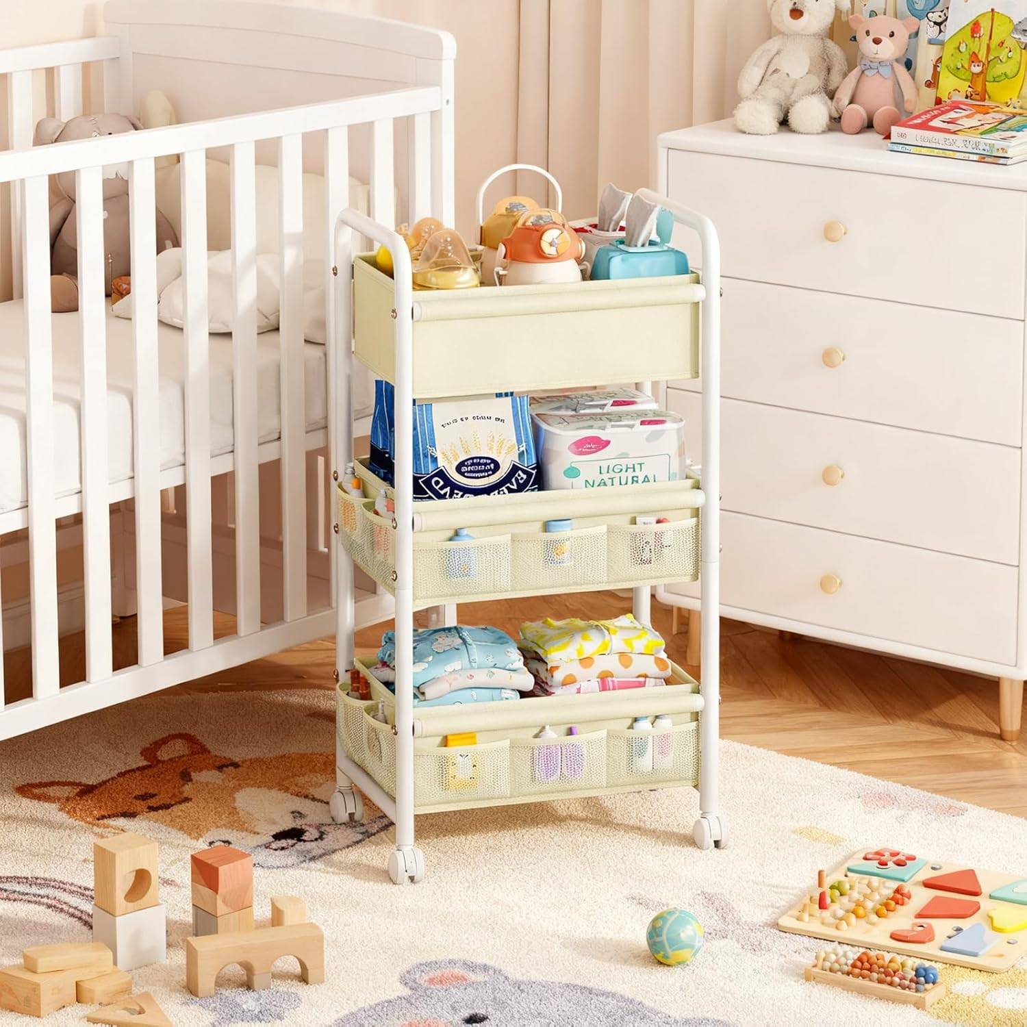 3-Tier Baby Diaper Caddy Organizer