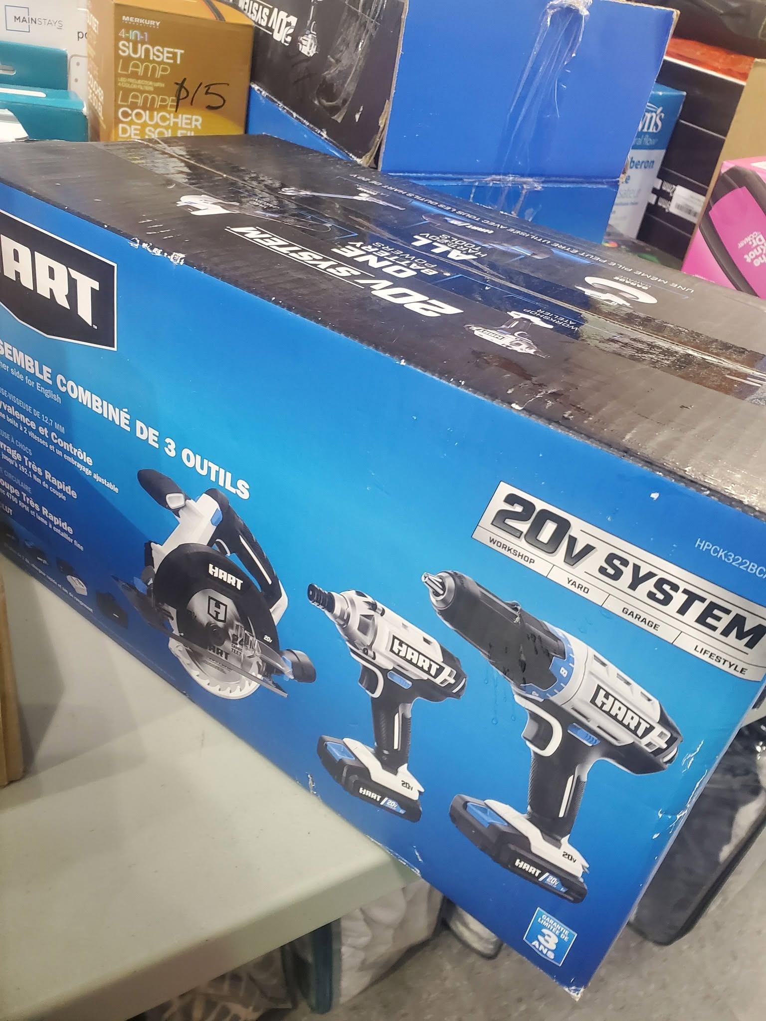 HART 20V – 3‑Tool Combo Kit + (2) 2.0Ah Batteries - photo 2
