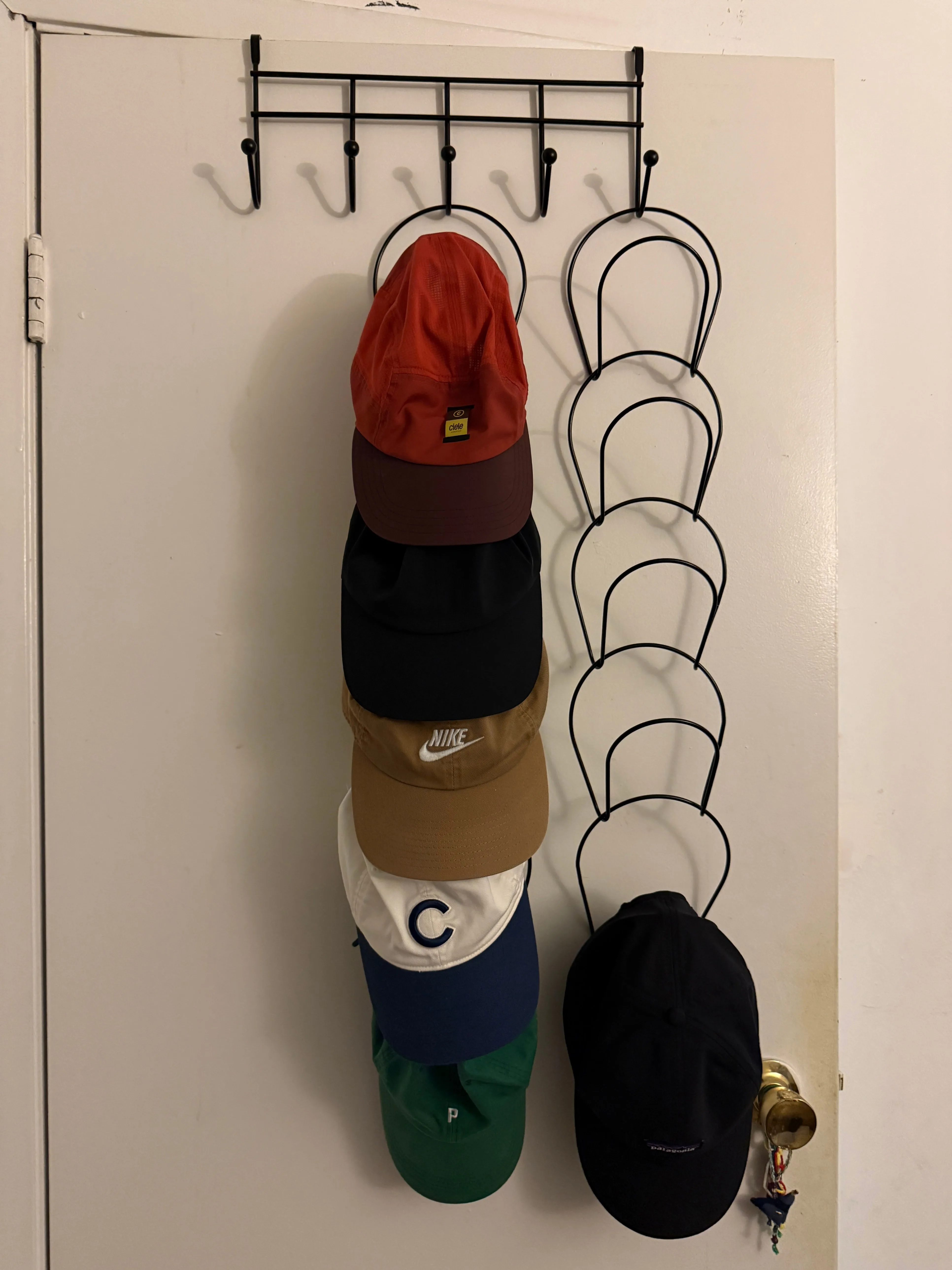10 Pack Hat Rack Hanger Holder Over The Door Cap Organizer