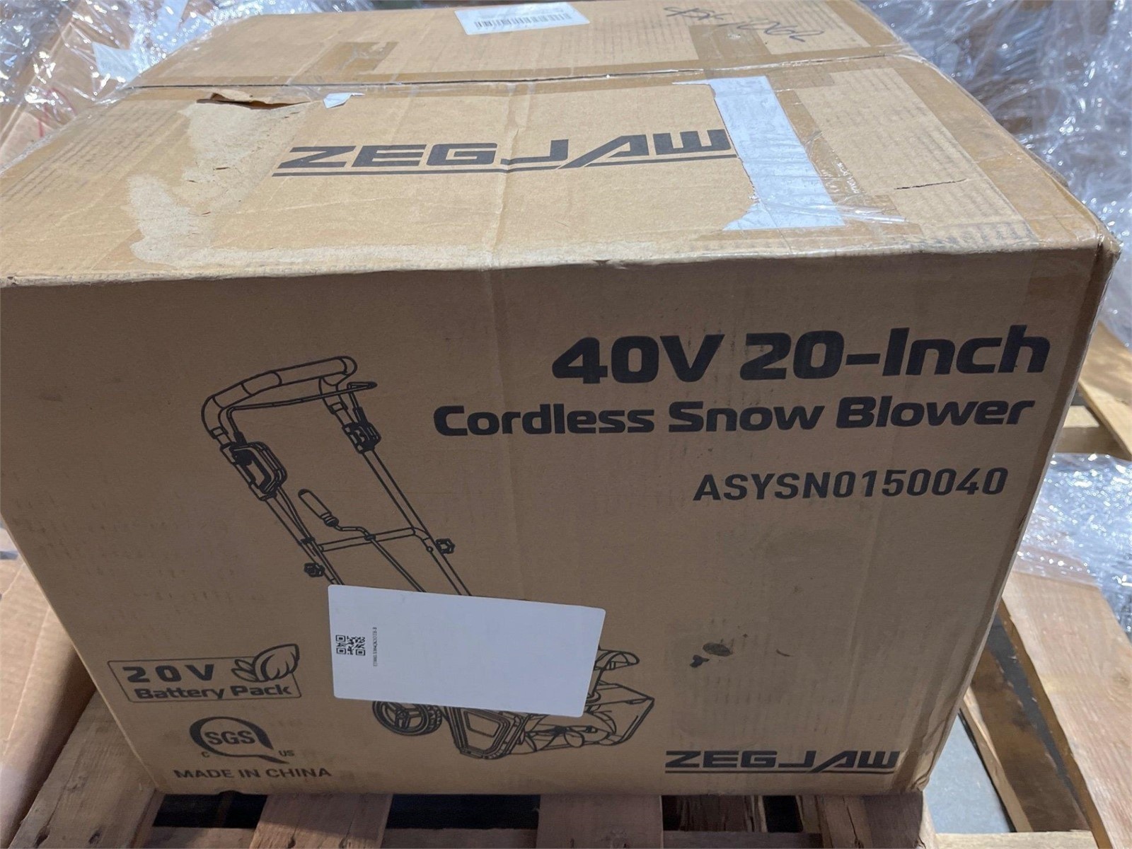 ZEG JAW 40V 20-Inch Cordless Snow Blower ASYSN0150040 - photo 5