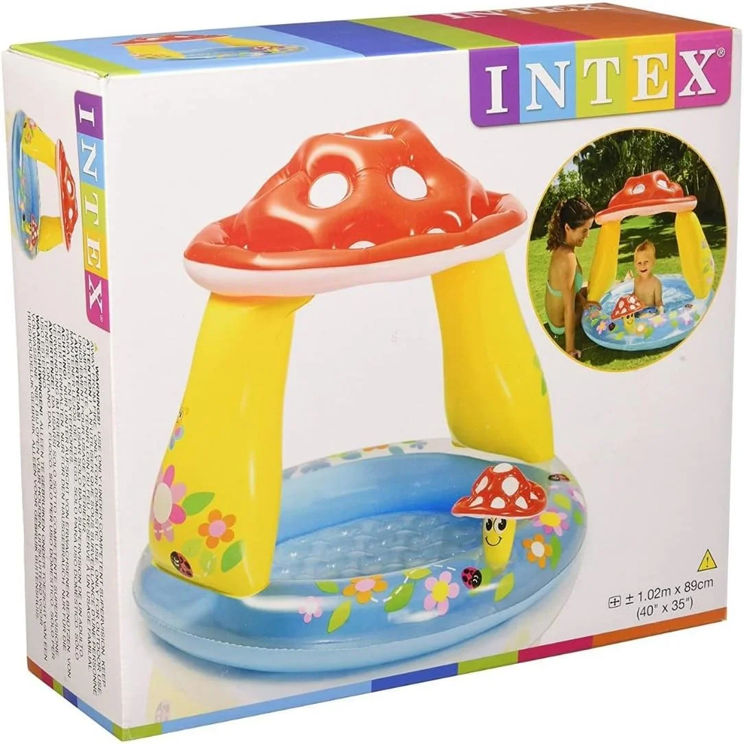 New in box Intex Mushroom Baby Pool w Shade Cover - photo 4