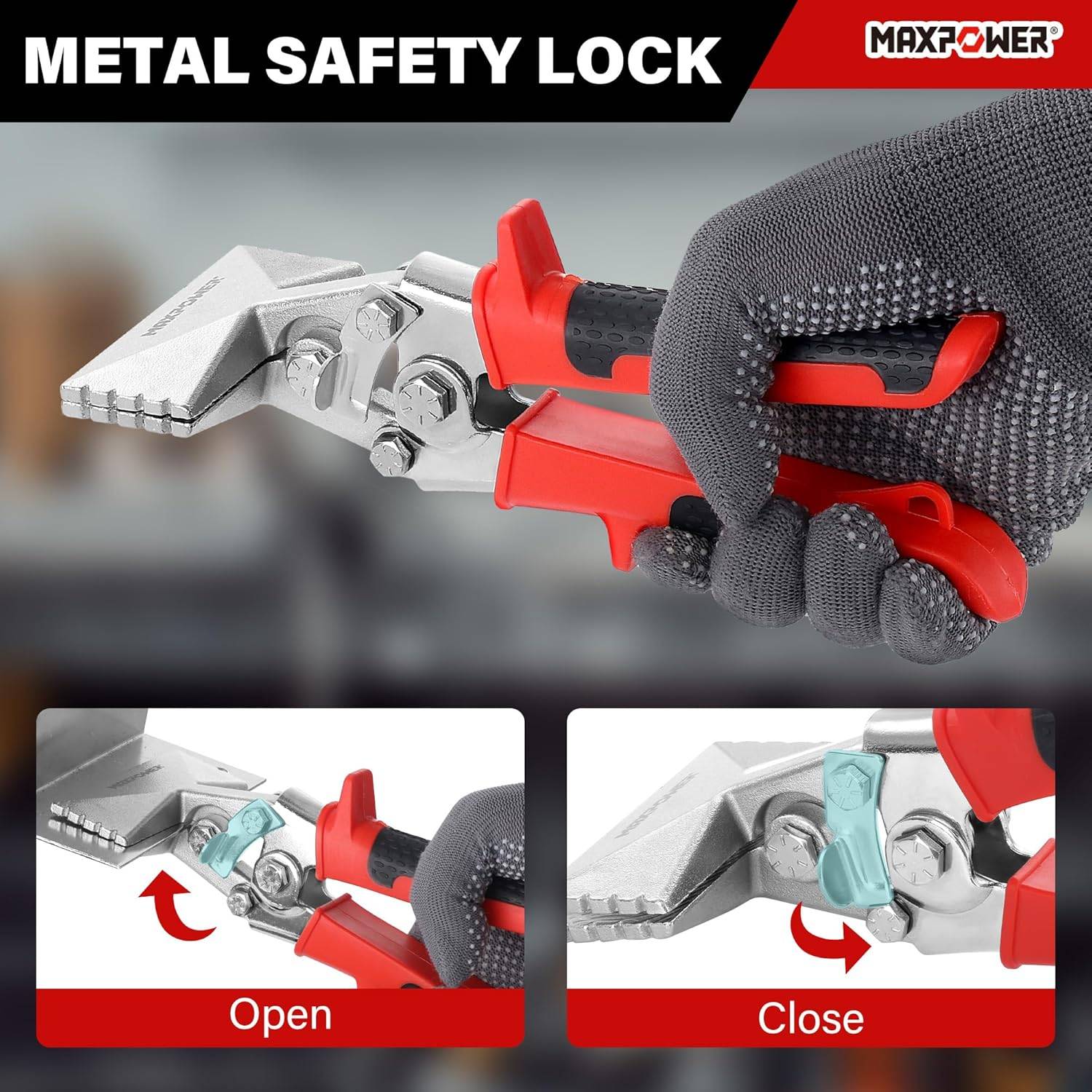 MAXPOWER Sheet Metal Hand Seamer, 2-Pack