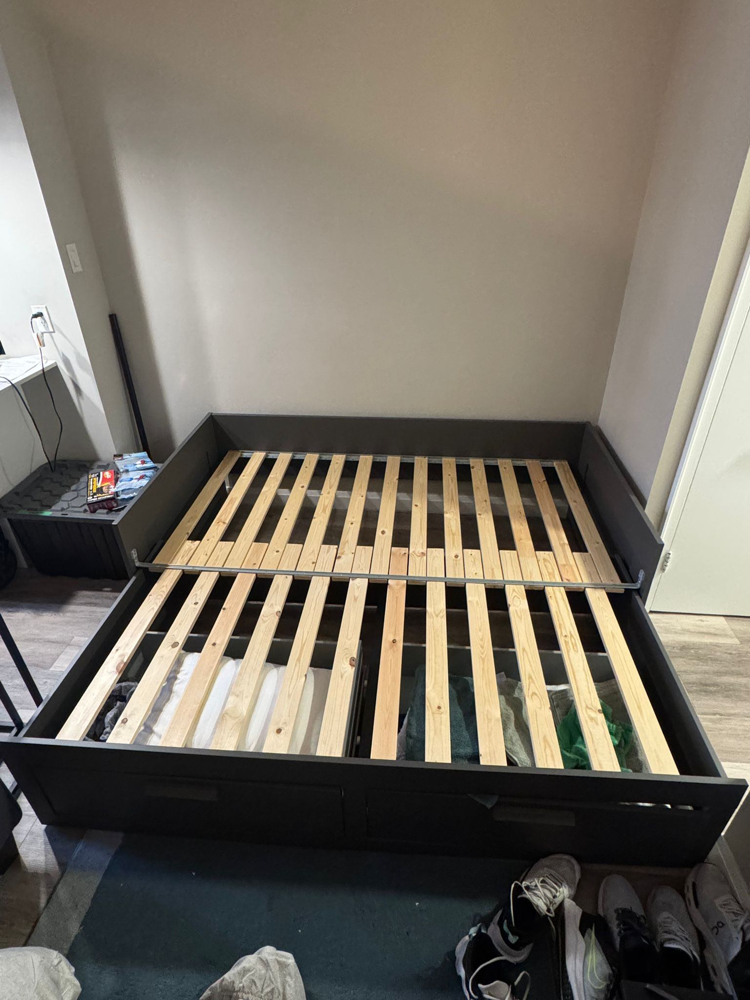 IKEA BRIMNES Daybed Frame with 2 Storage Drawers – Black - photo 4