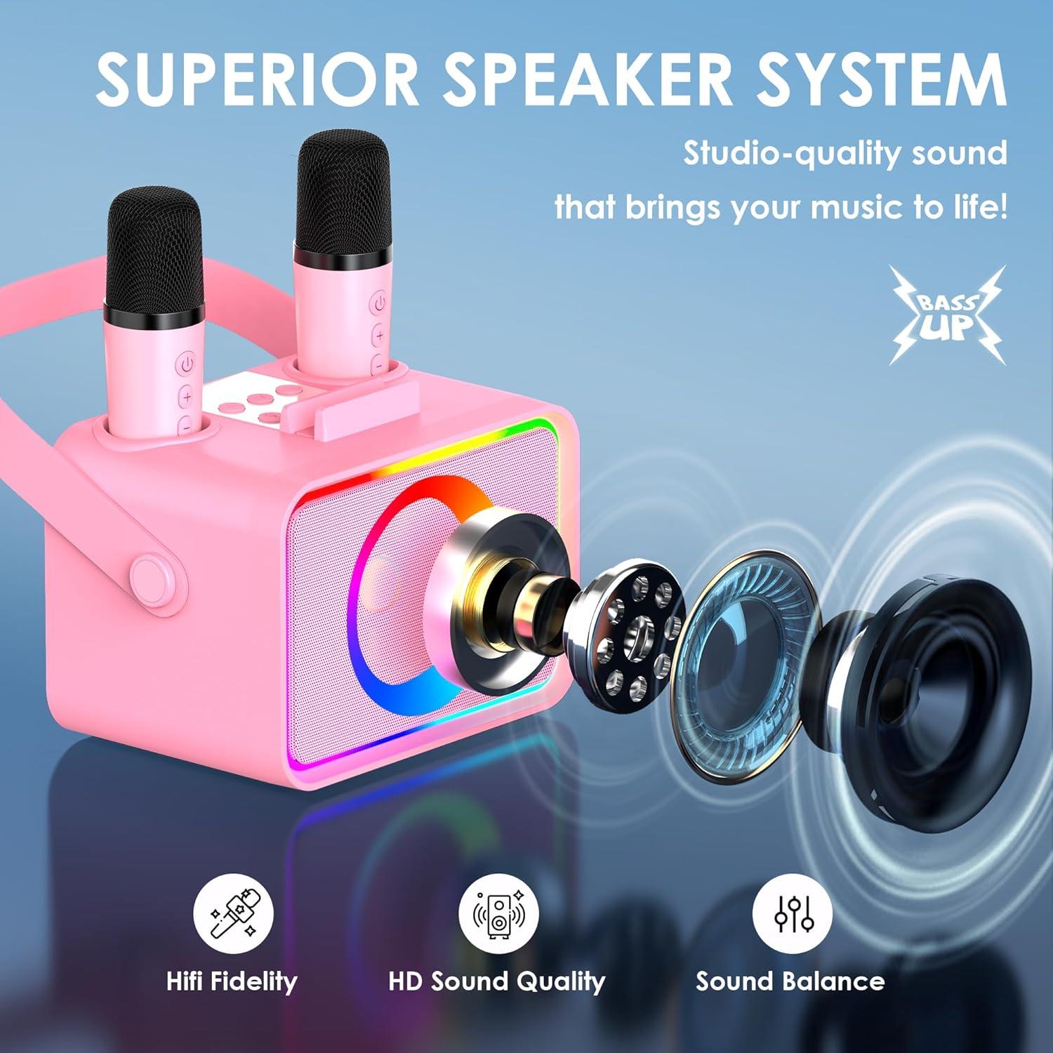 Karaoke Machine, Portable Bluetooth Speaker - photo 2