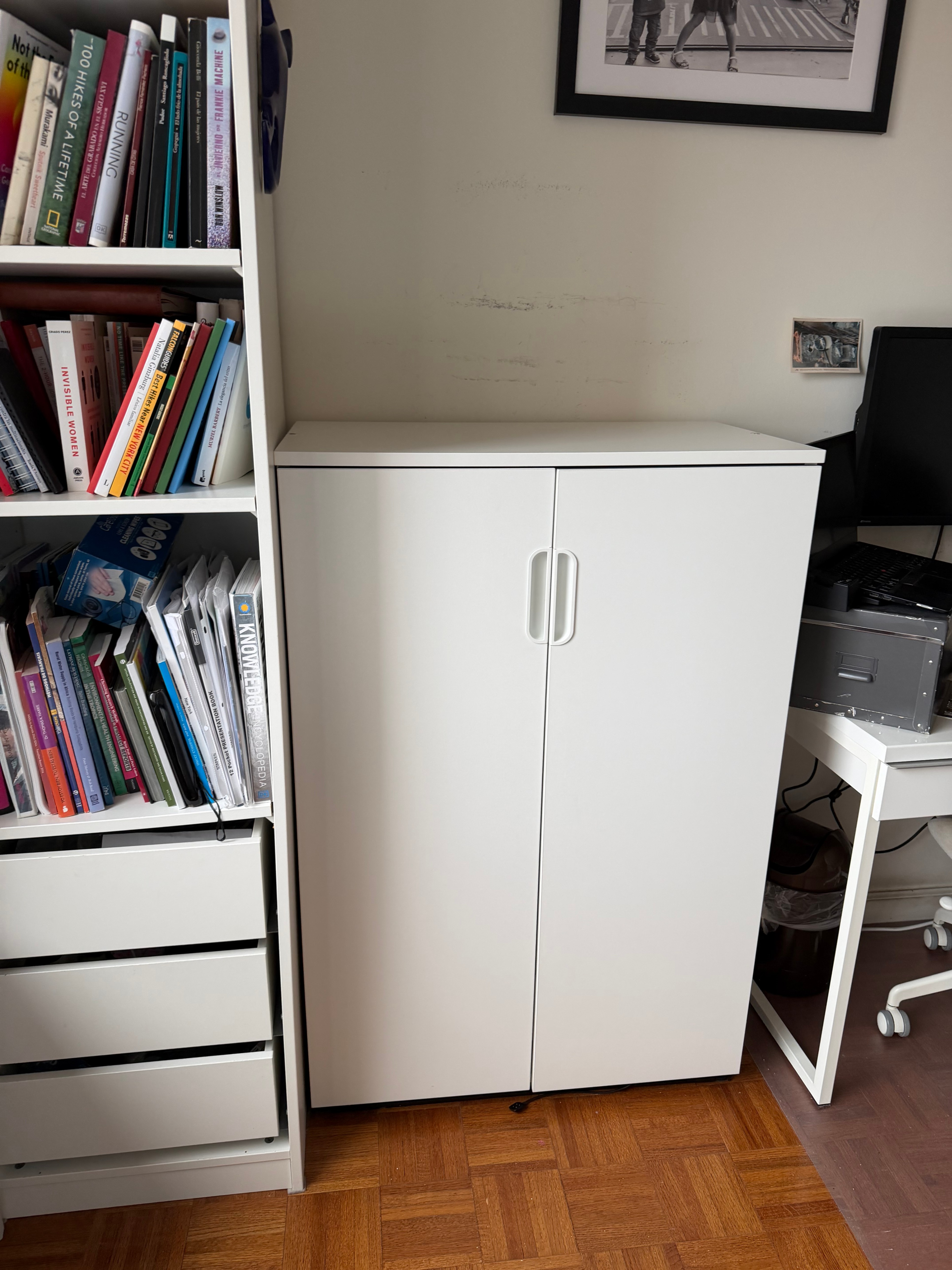 IKEA GALANT White Two-Door Storage Cabinet