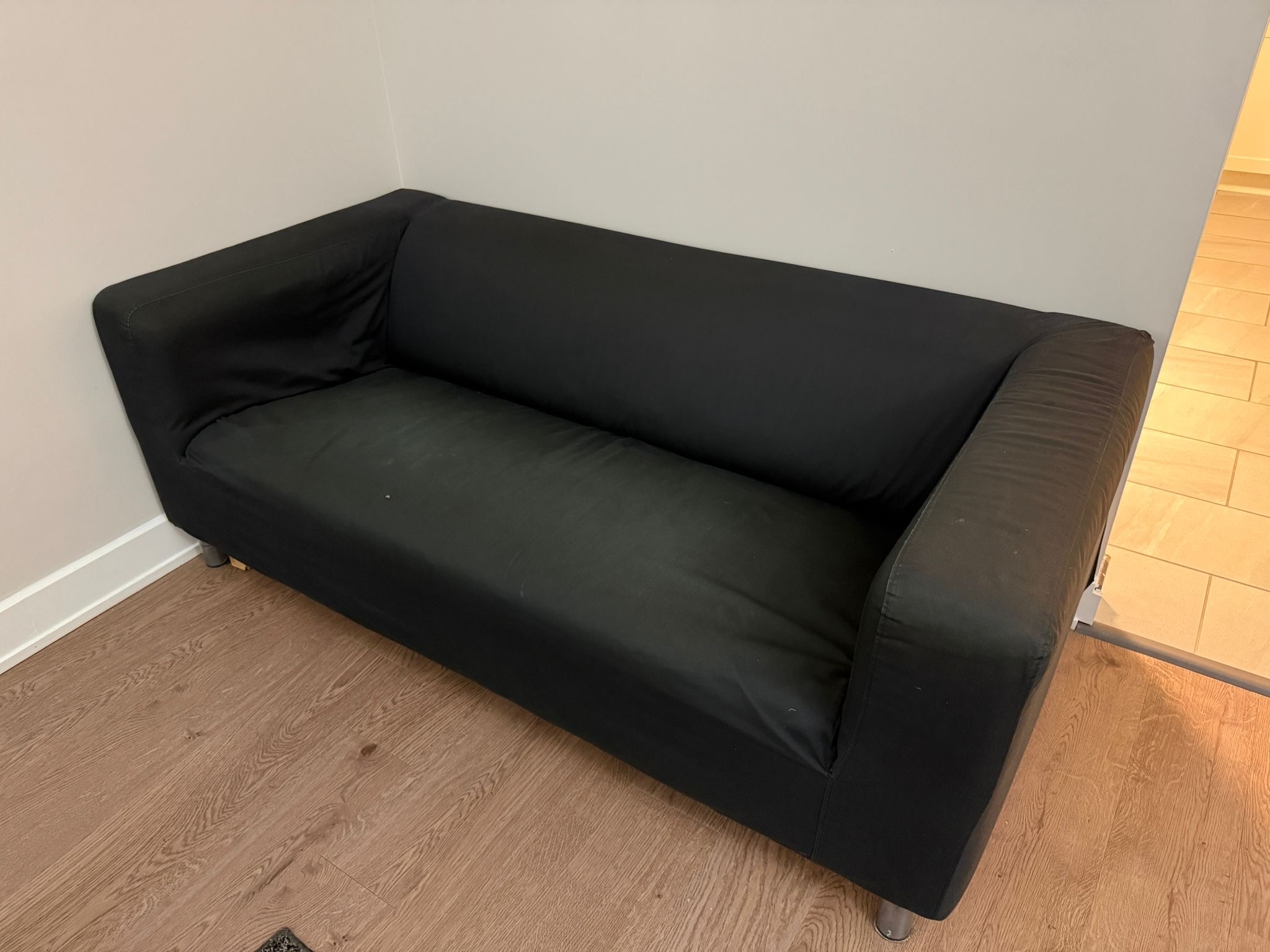 Ikea Couch/KLIPPAN sofa Loveseat, Vissle gray