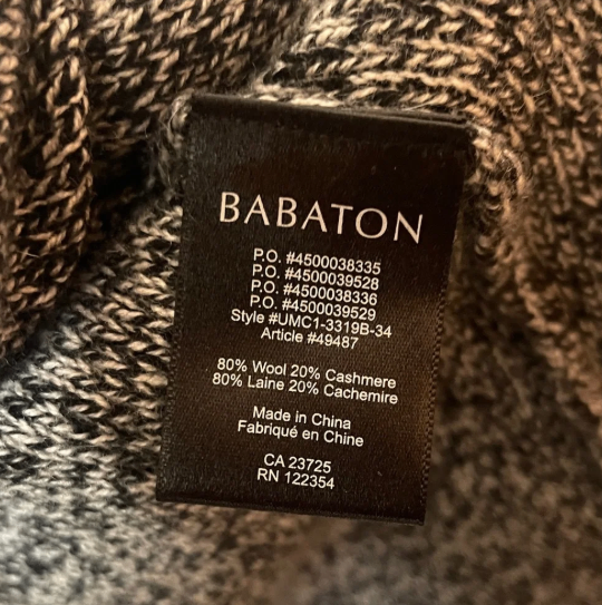 Babaton "Beekman" Wool/Cashmere Cardigan - Size Medium - photo 3