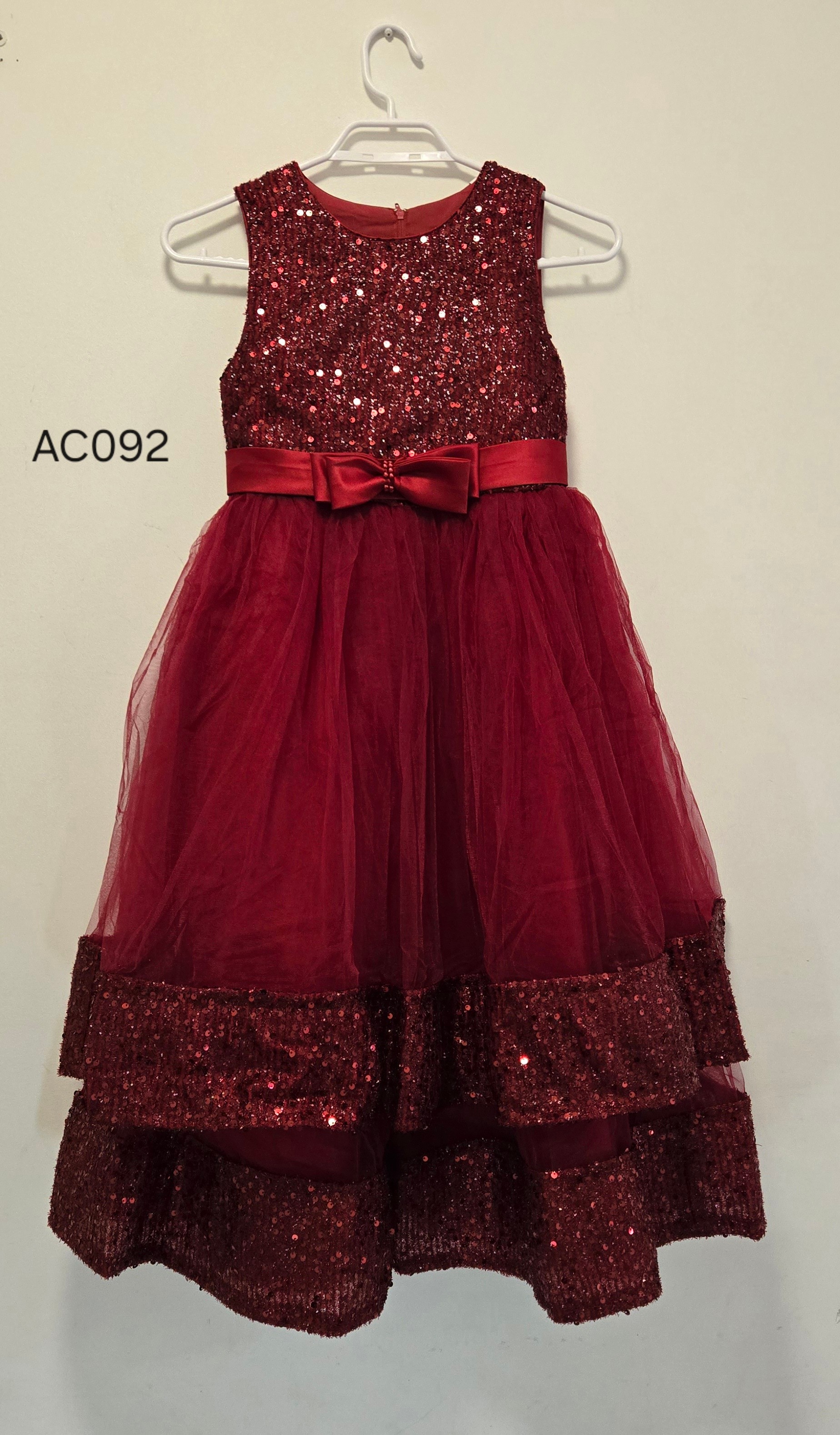 Girls Sequin Tulle Dress AC092