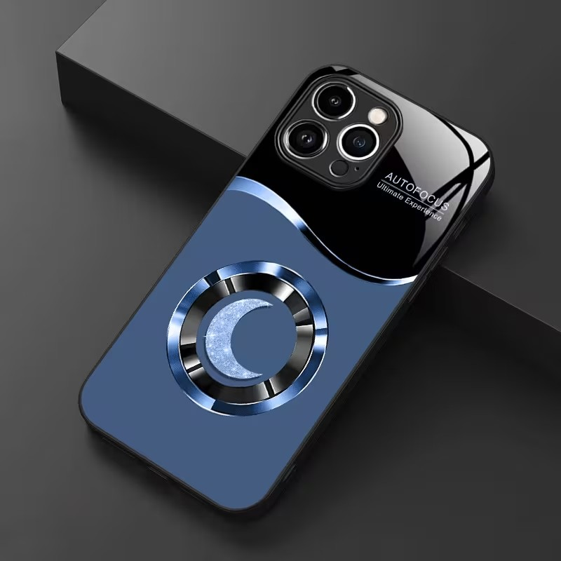 Light Luxury Moon iPhone Case with Lens Protection