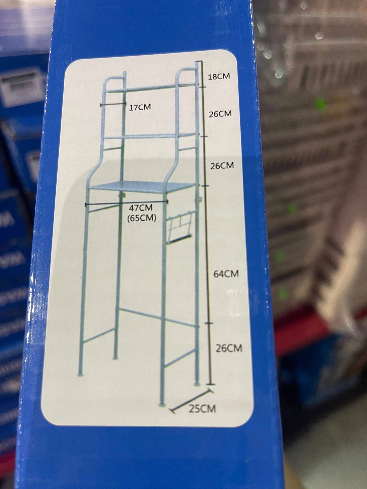 3‐Shelf Over‐The‐Toilet Storage Rack with Hanging Rod & TP Hold - photo 4