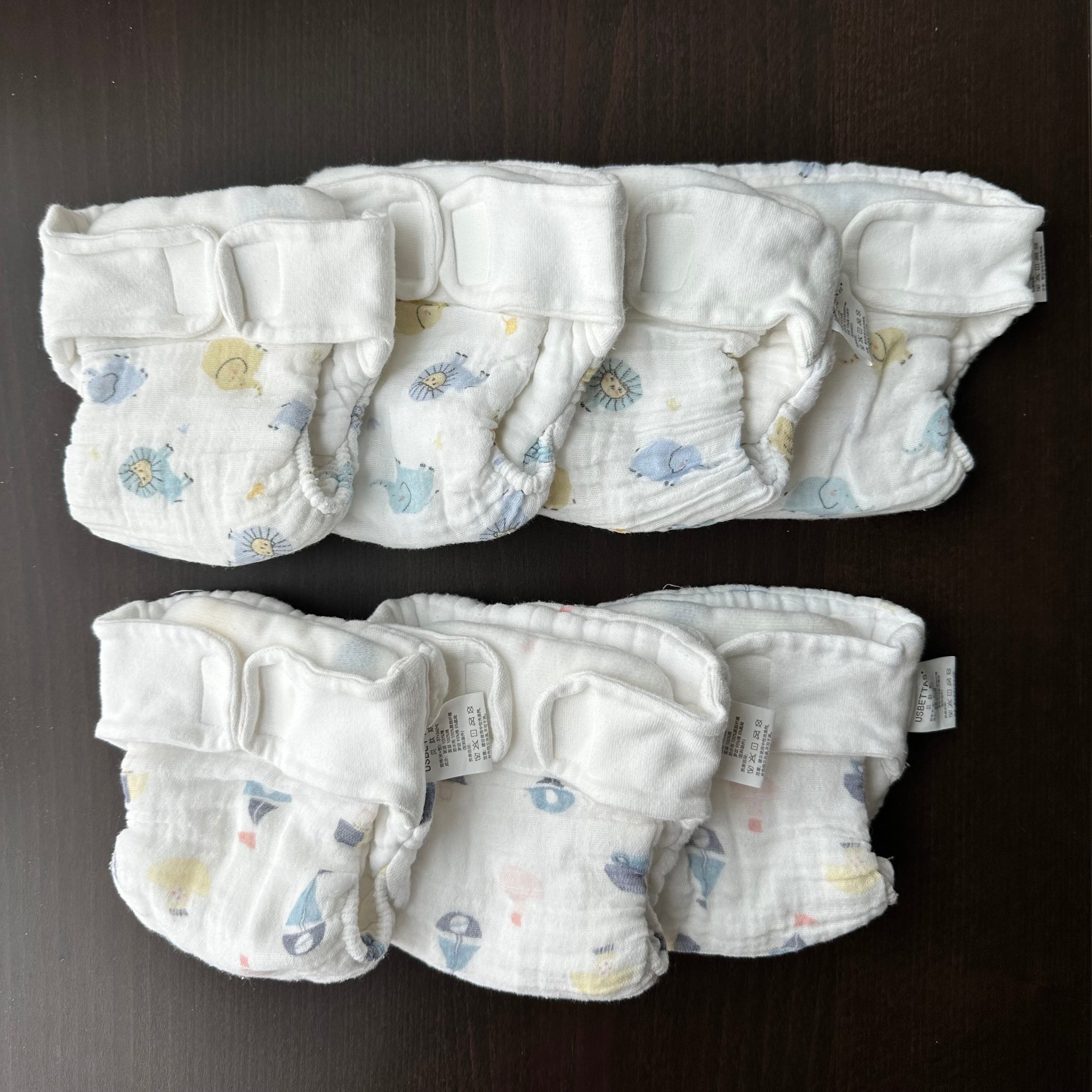 All-in-One Muslin Washable Cloth Diapers