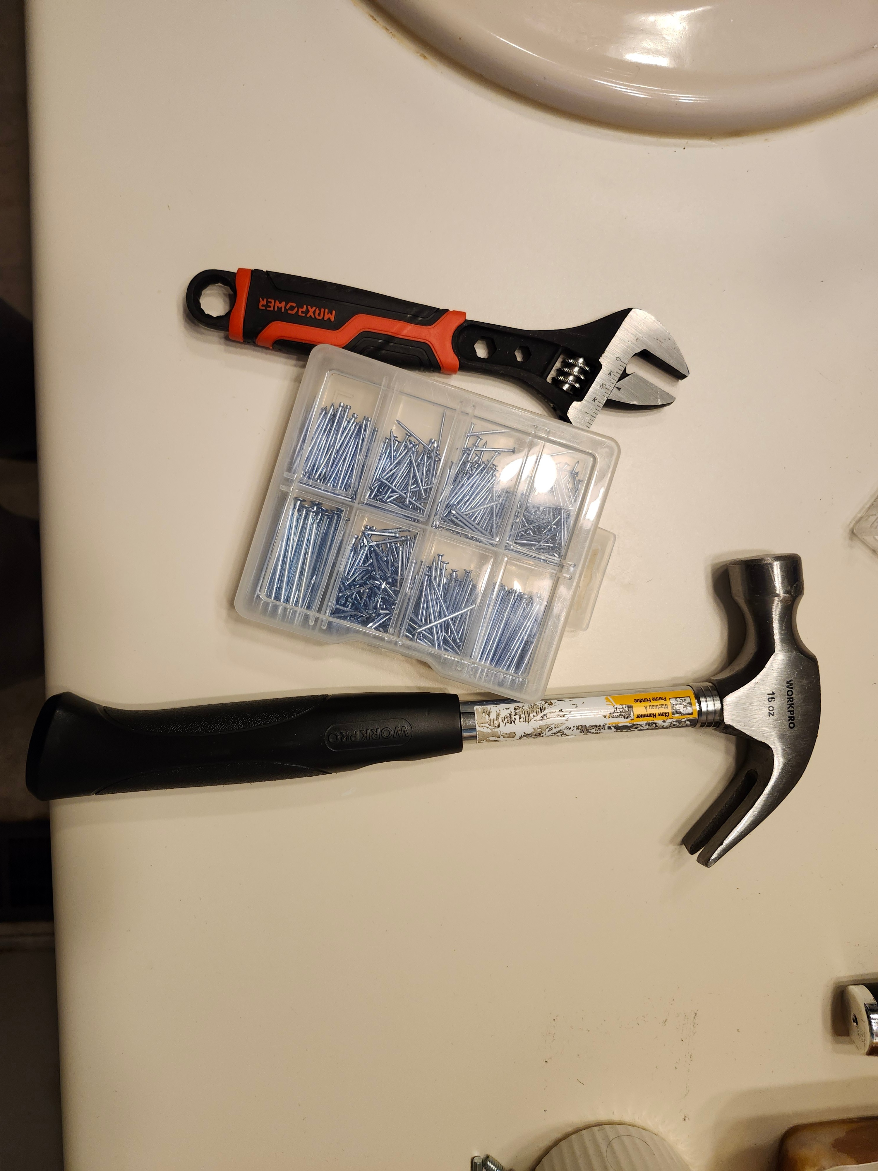 Complete Tool Kit – Drill, Hammer, Wrench, Tape + Nails - photo 2