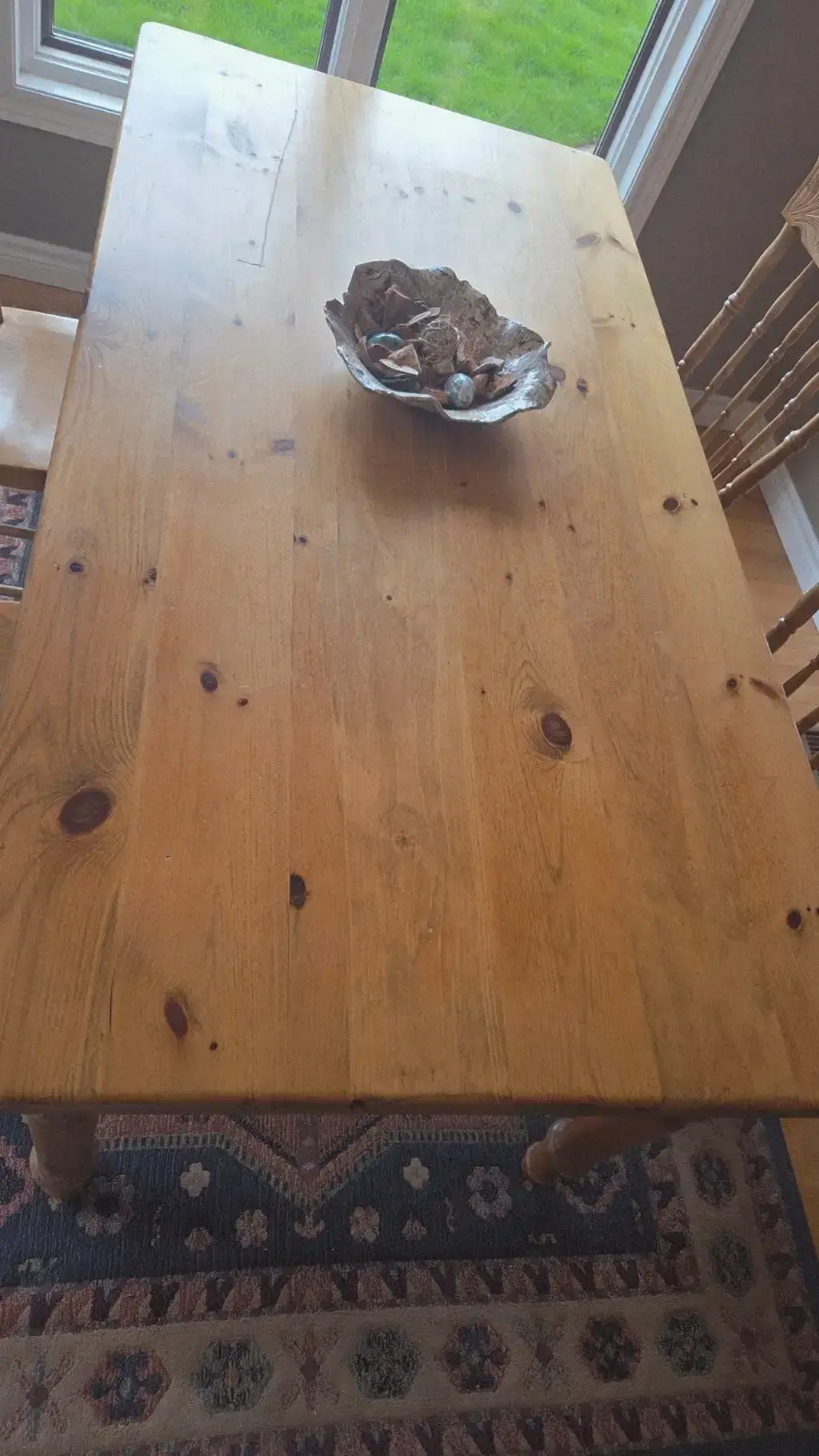 Solid Pine Dining Table Only – Rustic Farmhouse Style - photo 3