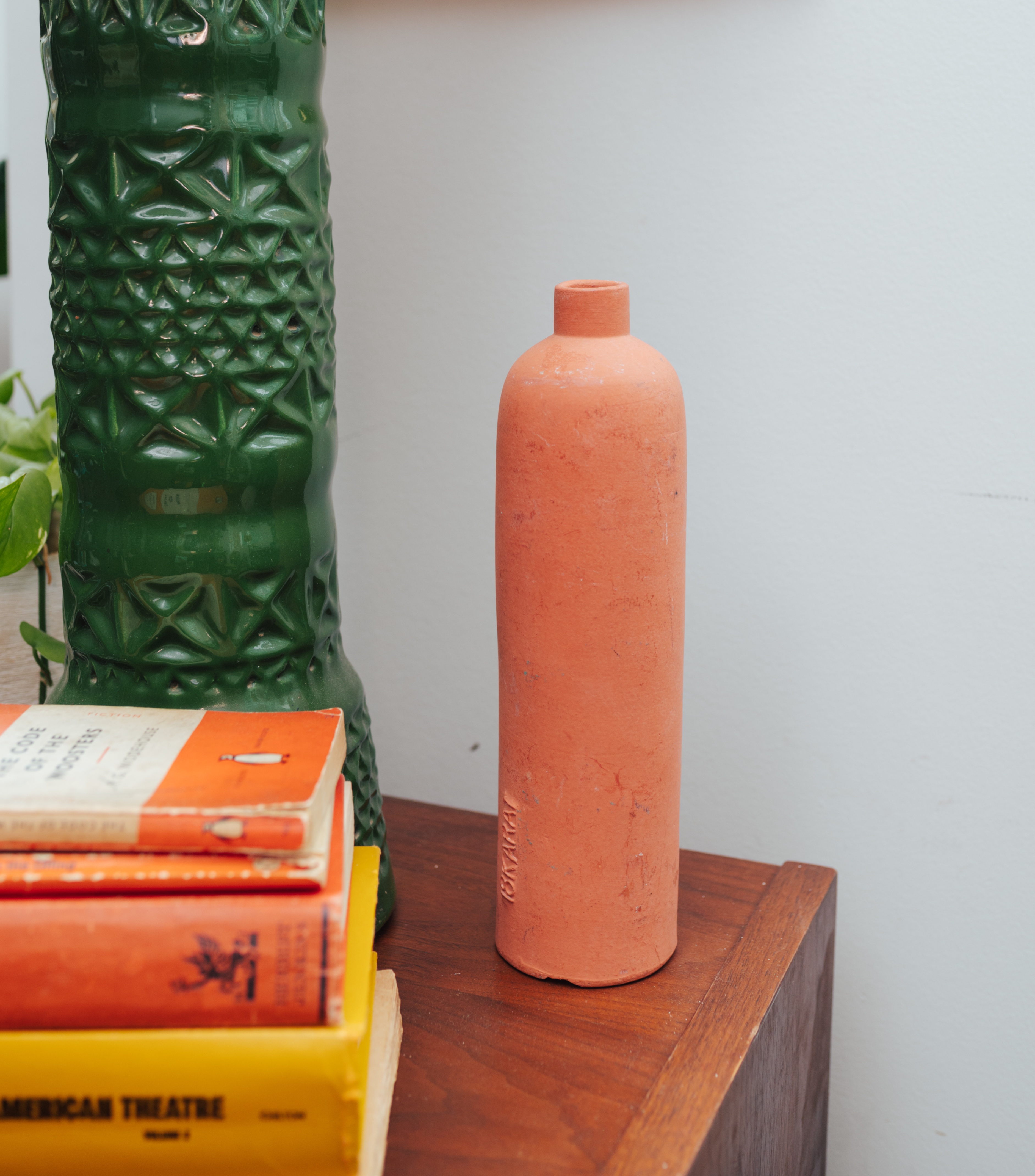Terracotta Bottle Vase