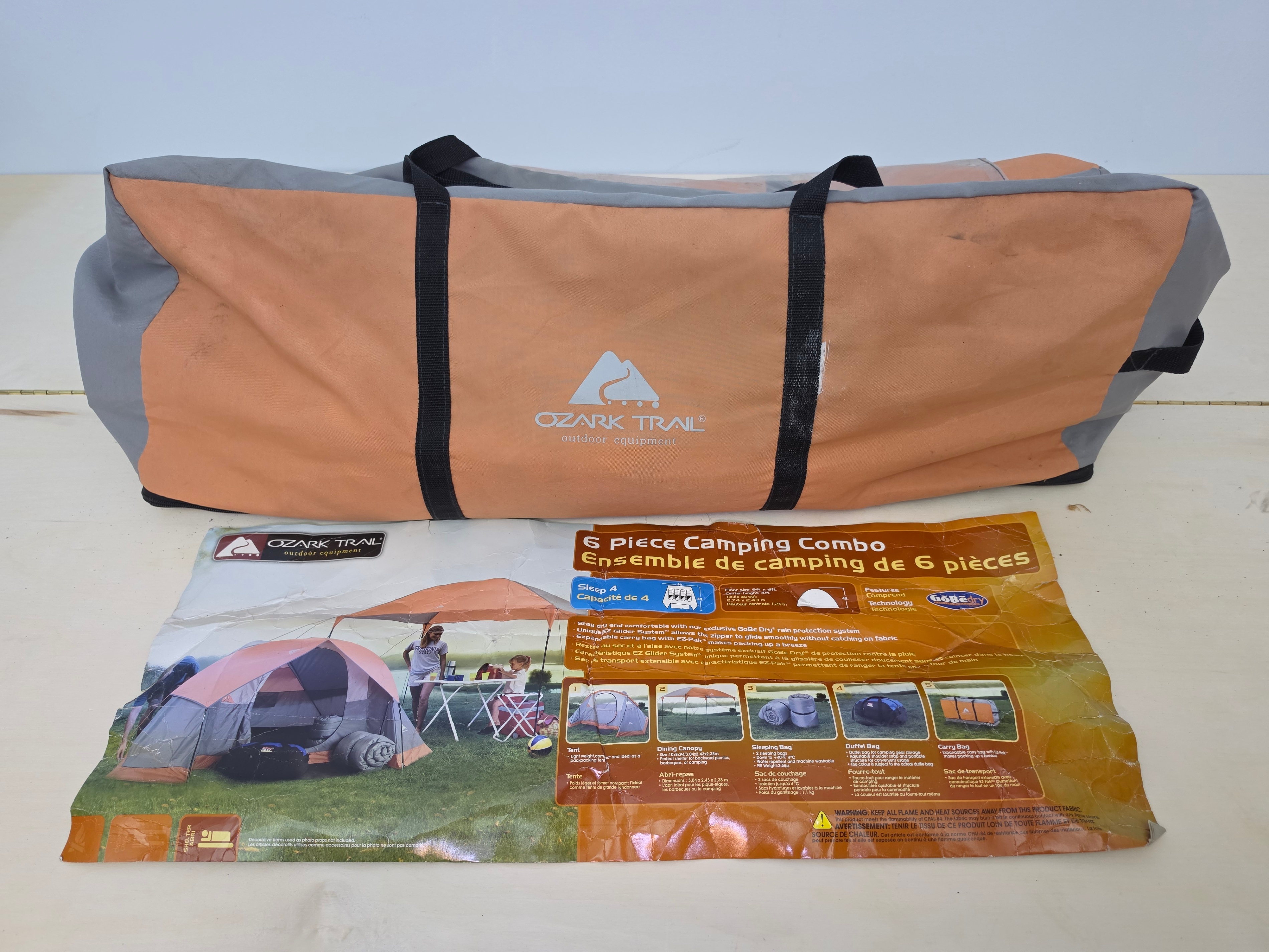 Ozark Trail  4 Person Camping Tent  ONLY.