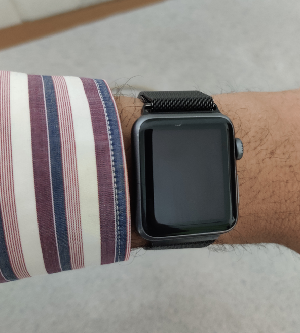 Apple Watch with Metal Strap