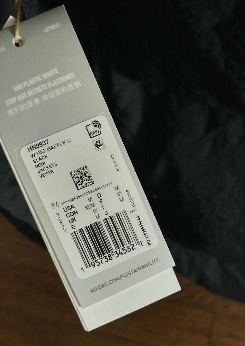 adidas Big Baffle Down Coat - New - photo 3