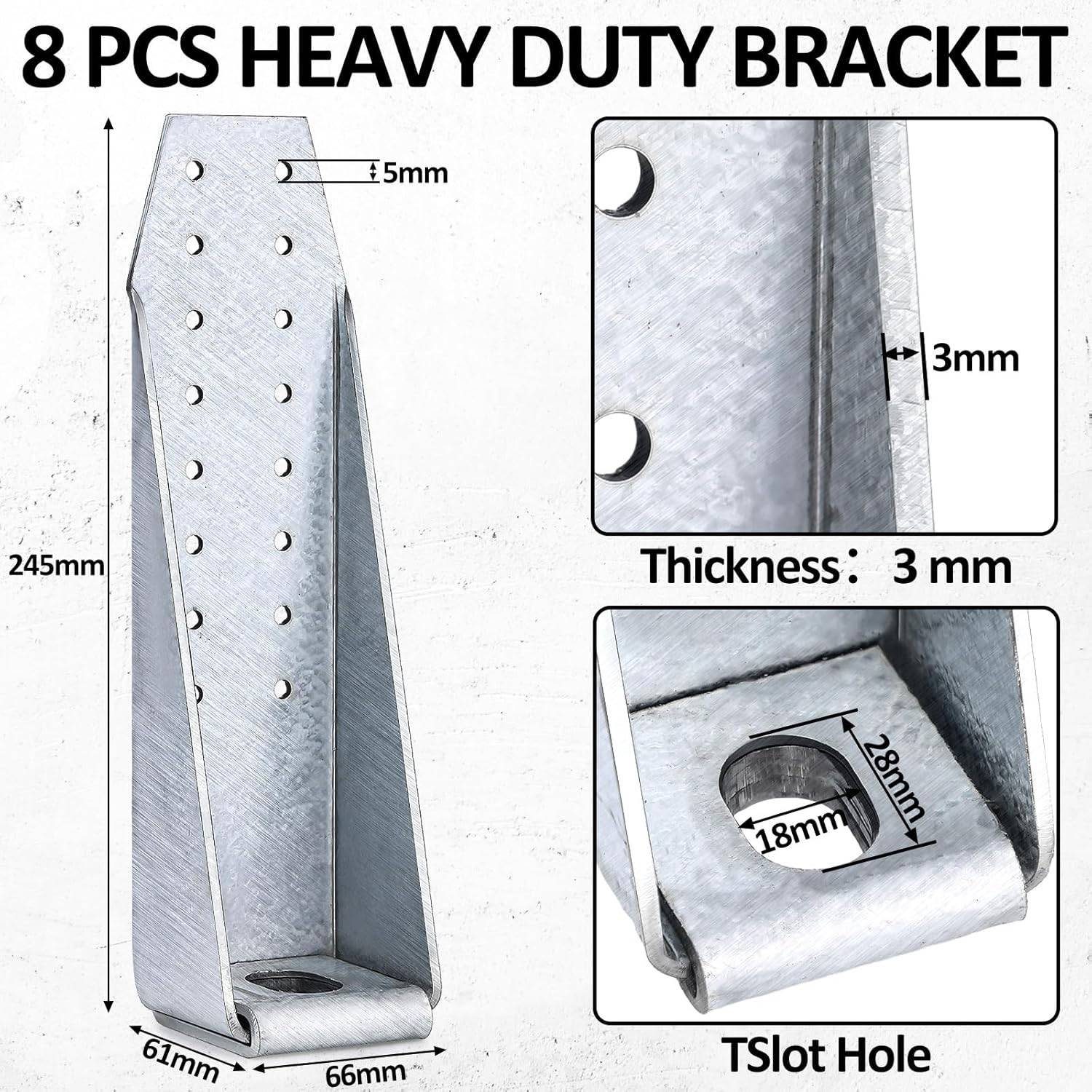 Tandefio 8 Pcs Holdown Attachment Duty Bolted - photo 3