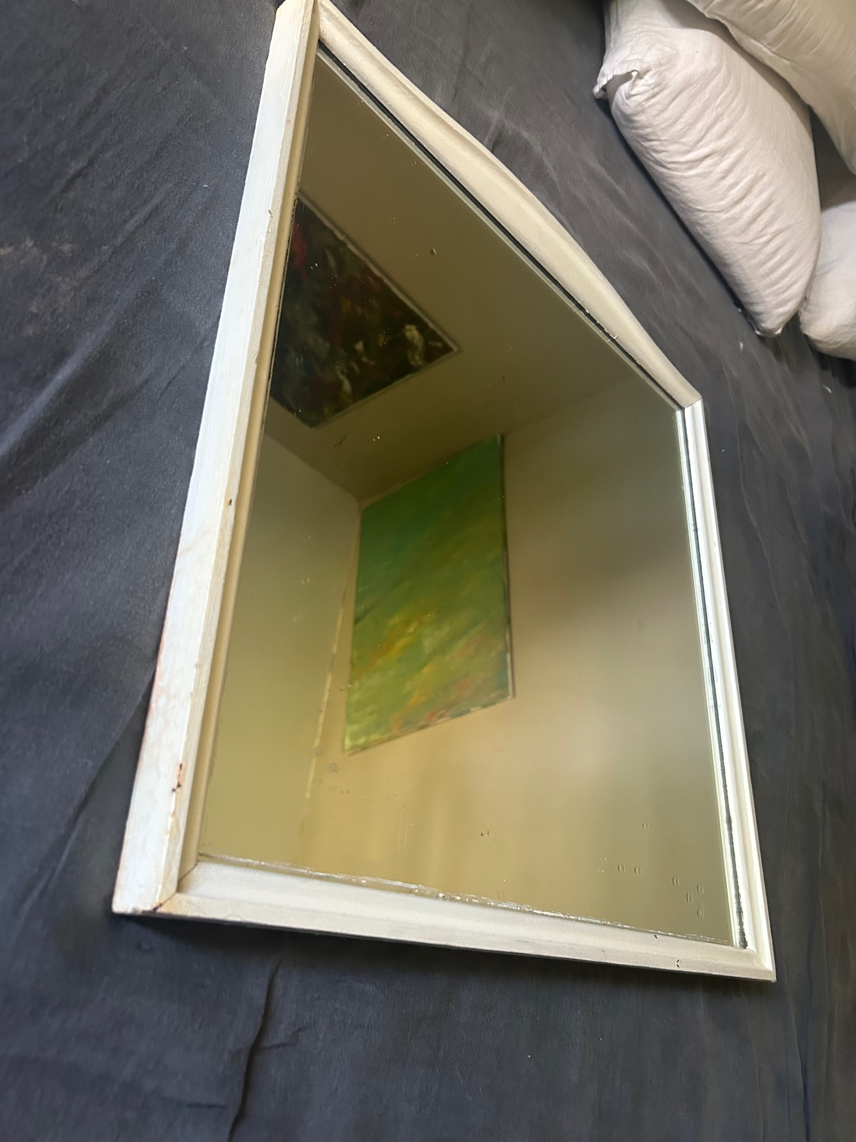 Vintage Wooden Mirror - Chalk Painted - photo 3