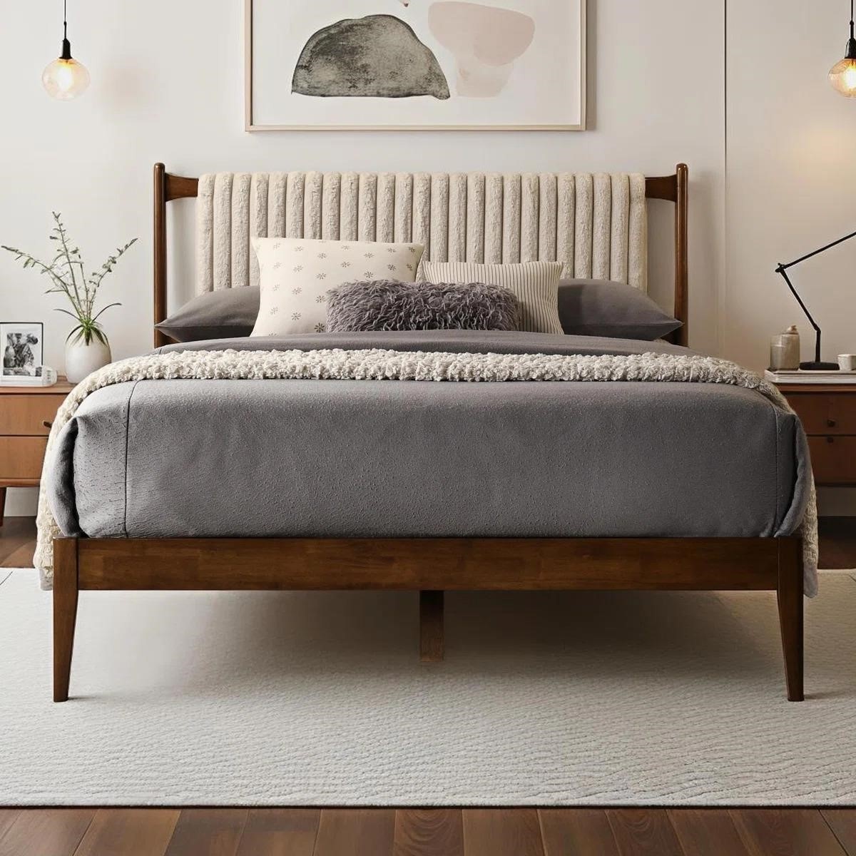 BRAND NEW Solid Walnut Queen Bedframe