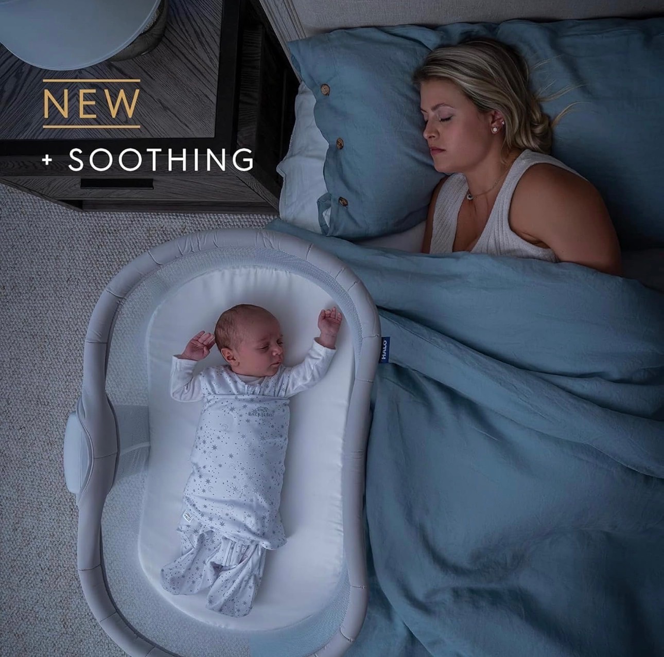 Baby Bassinet 360° Rotation Adjustable Height Breathable Mesh - photo 3