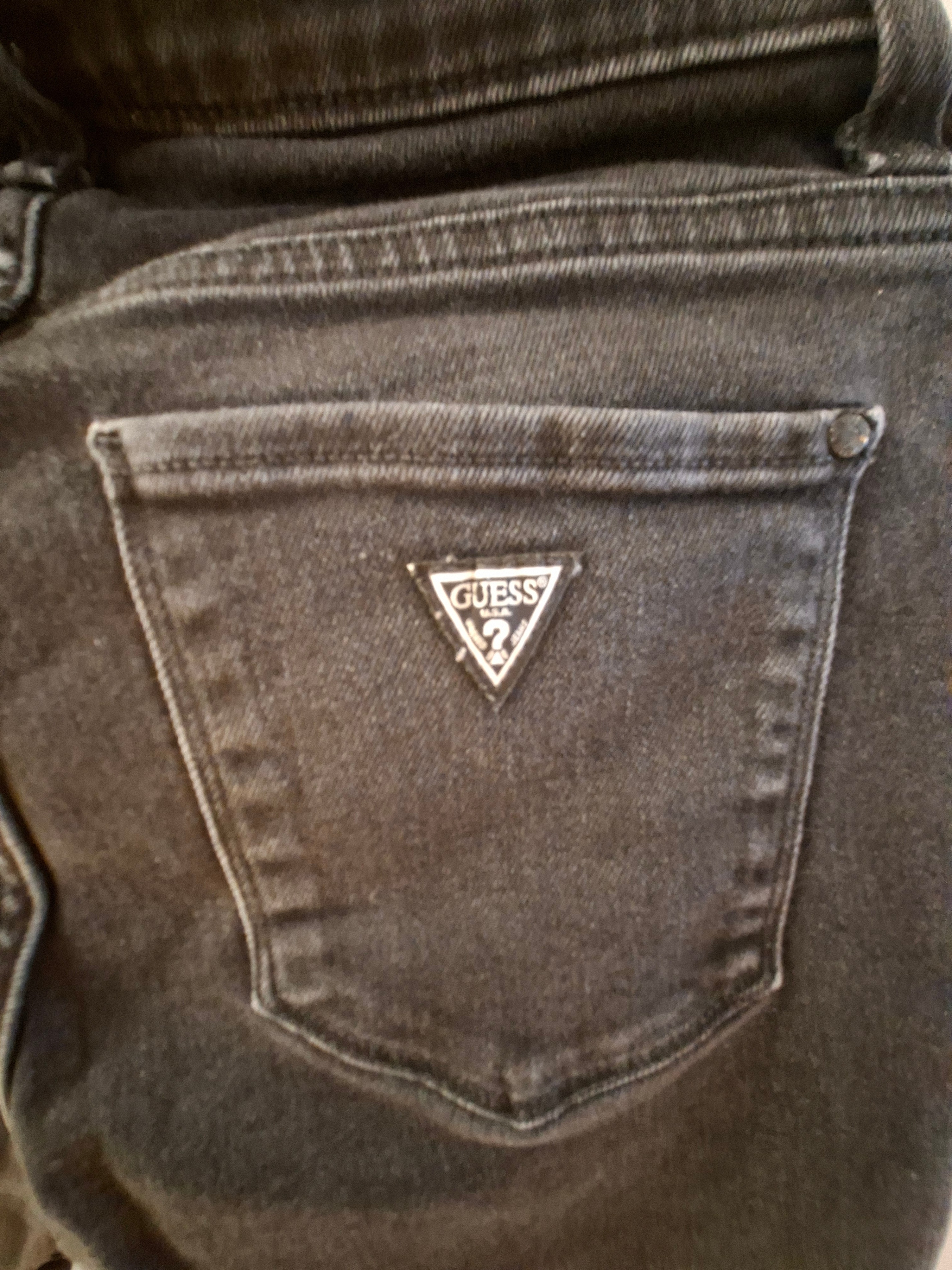 Authentic Guess Sexy Straight Mid Rise Jeans - Black - photo 4