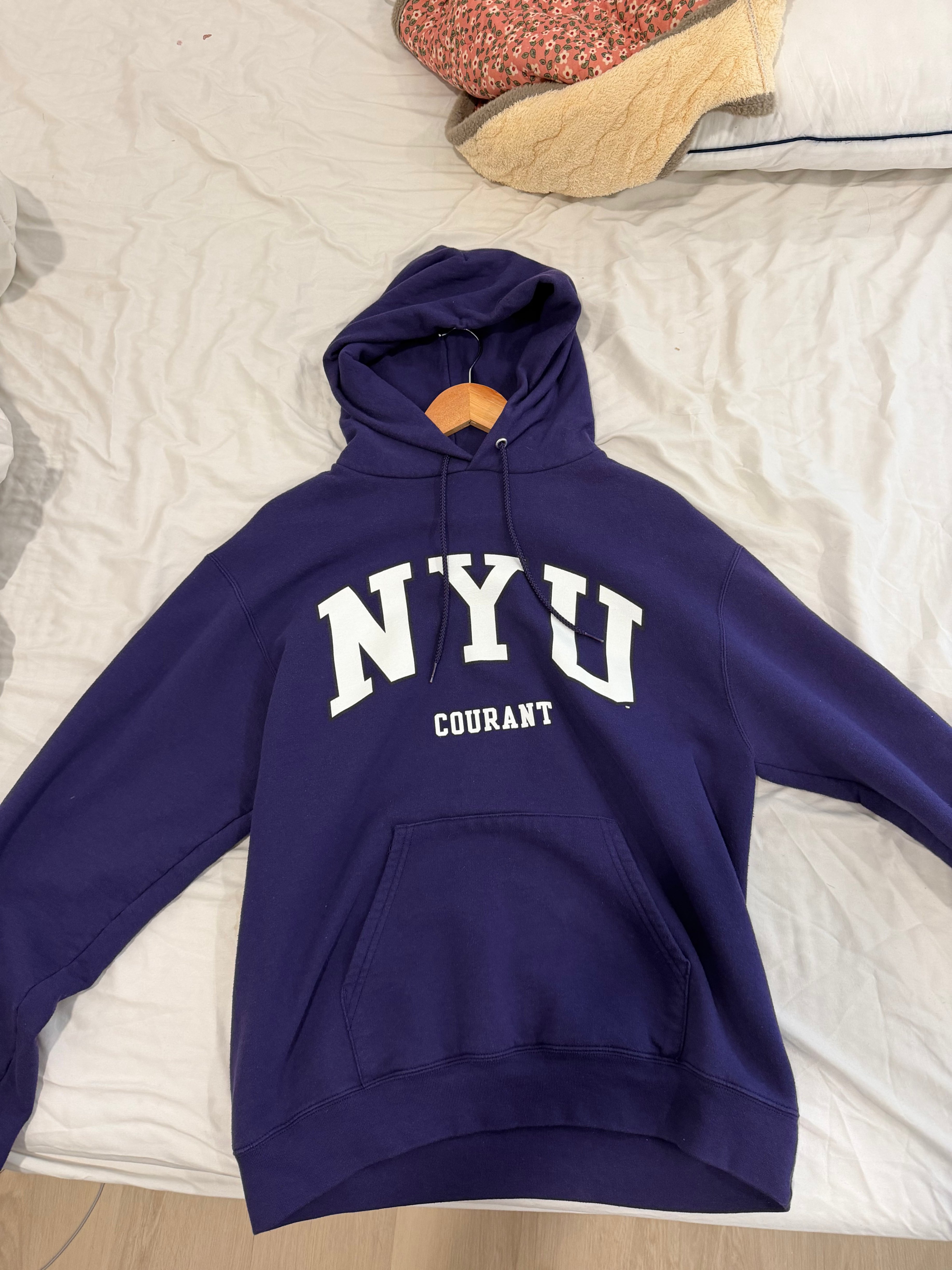 NYU Champion Hoodie – Purple – Size M - photo 2