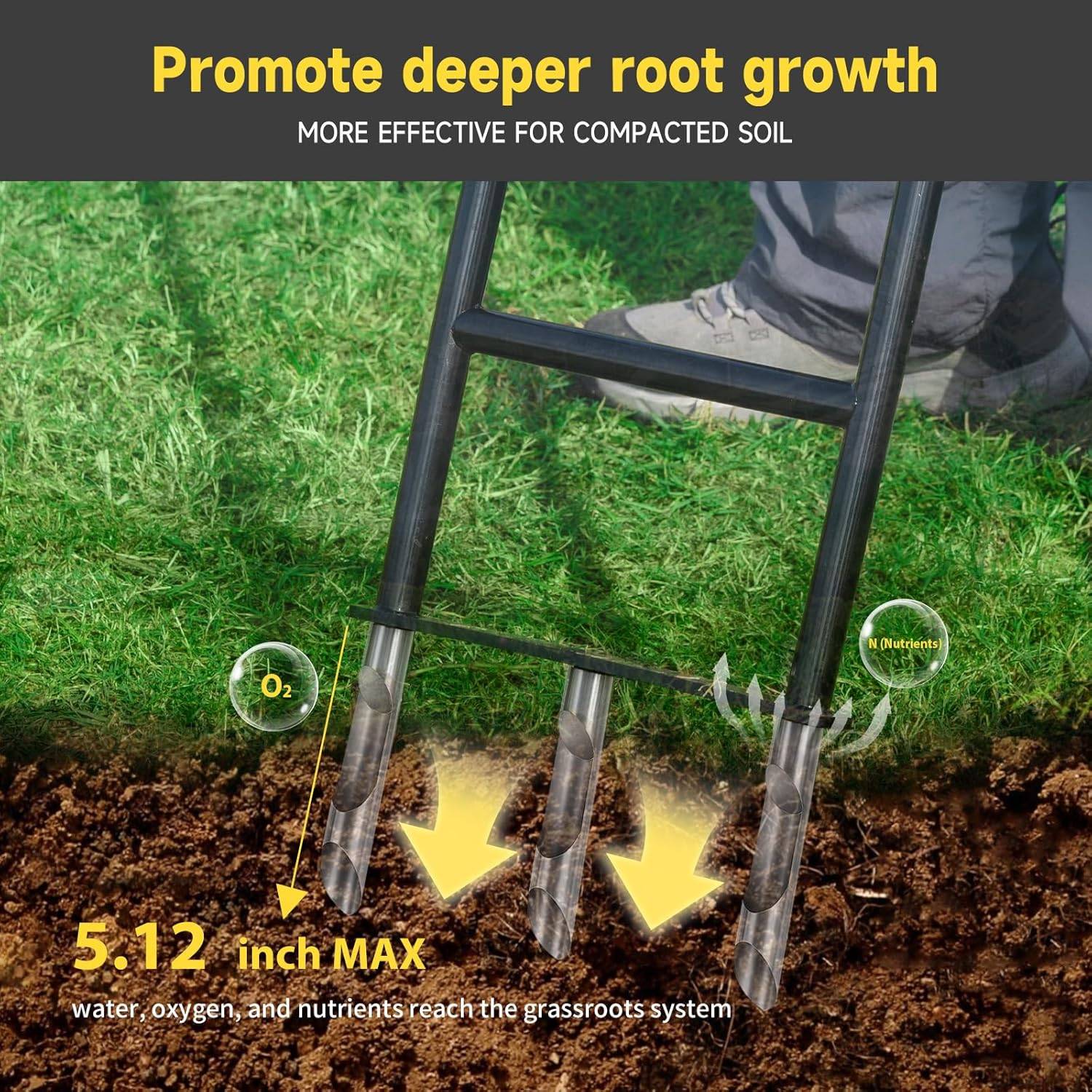 Manual Lawn Aerator Tool - 39.37" Tall - photo 4