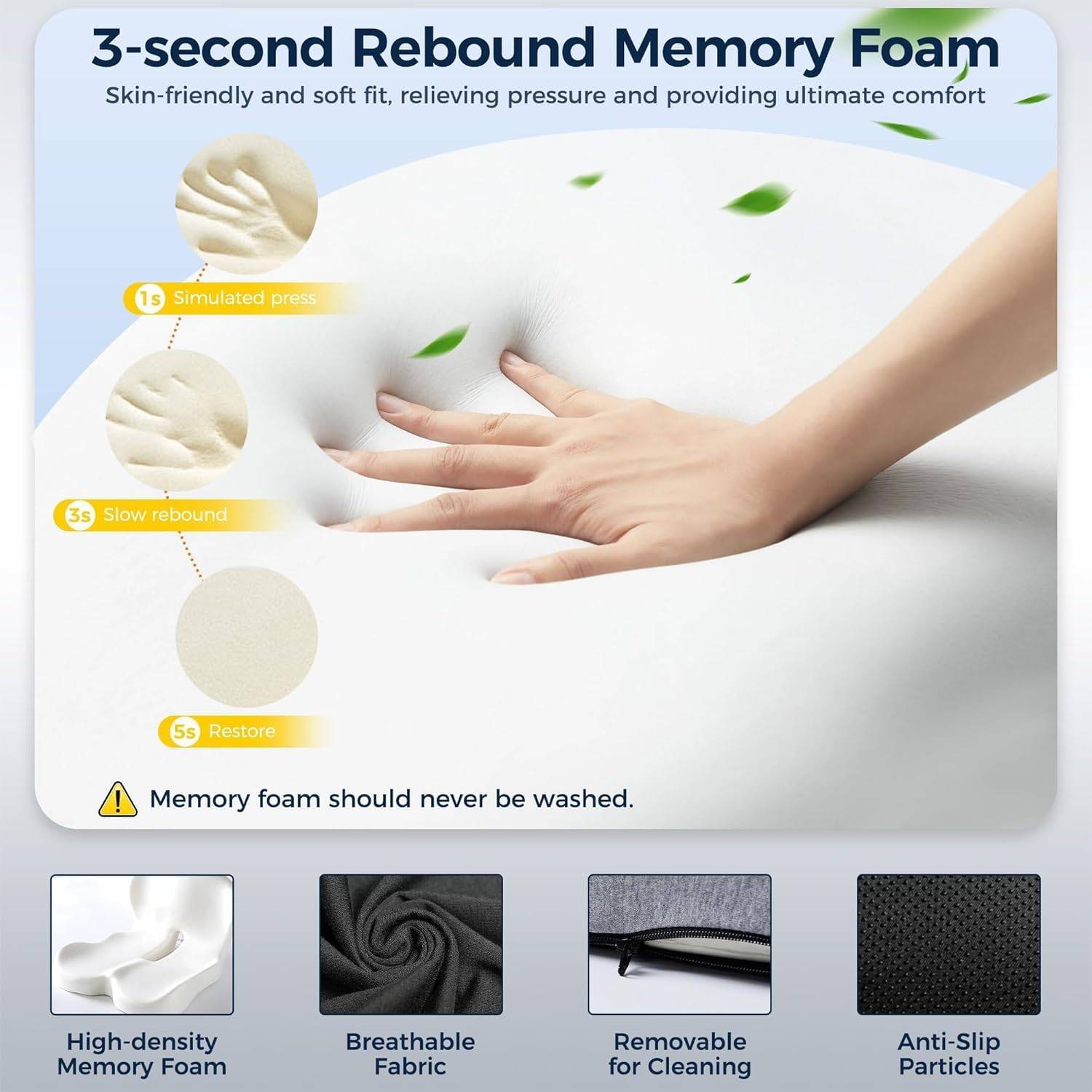 Memory Foam Cushion for Office Chair - photo 4
