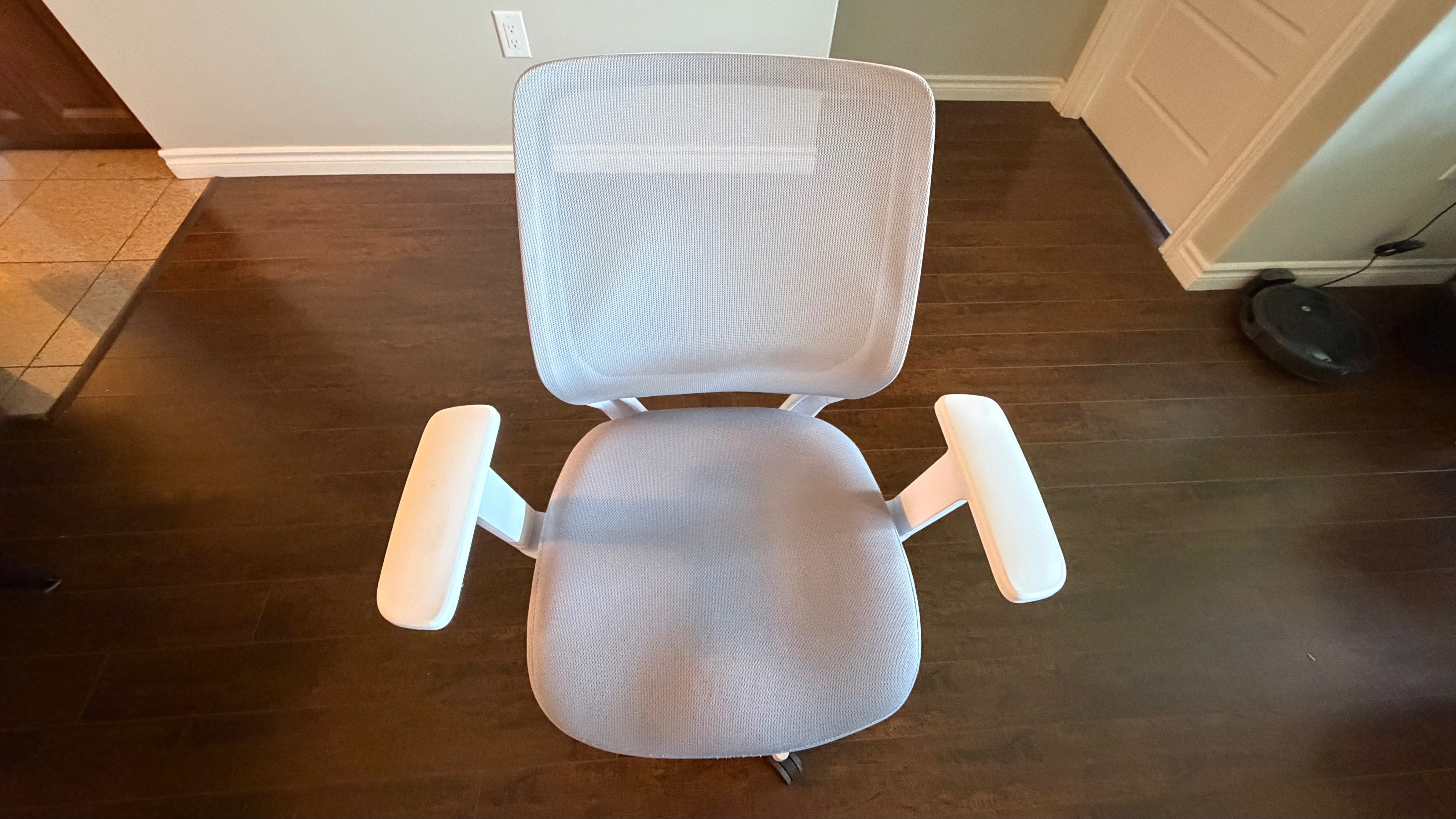 Staples Essentials Mesh Task Chair – Grey/White - photo 3