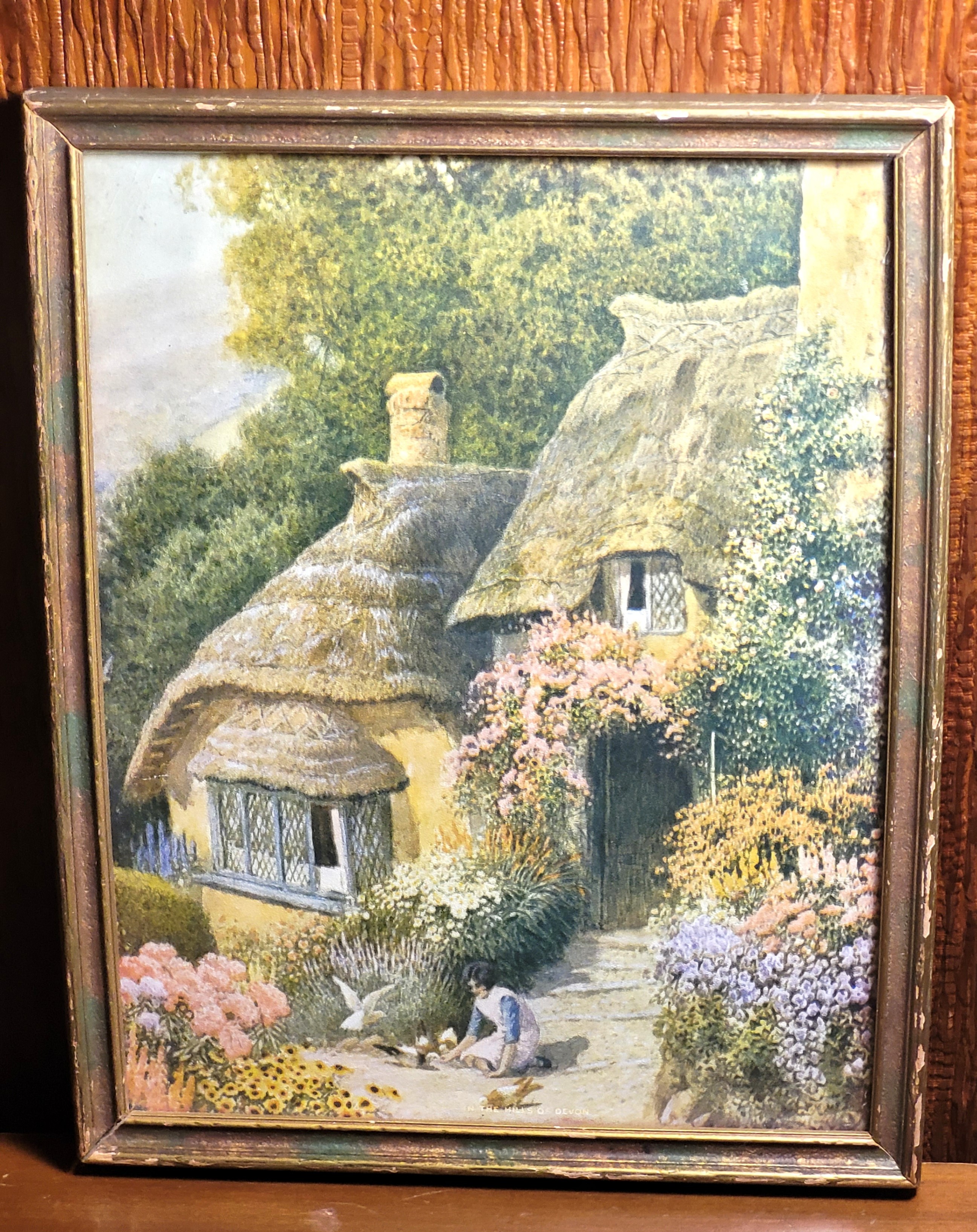 1930s Claude Strachan In The Hills of Devon Framed Print - photo 4