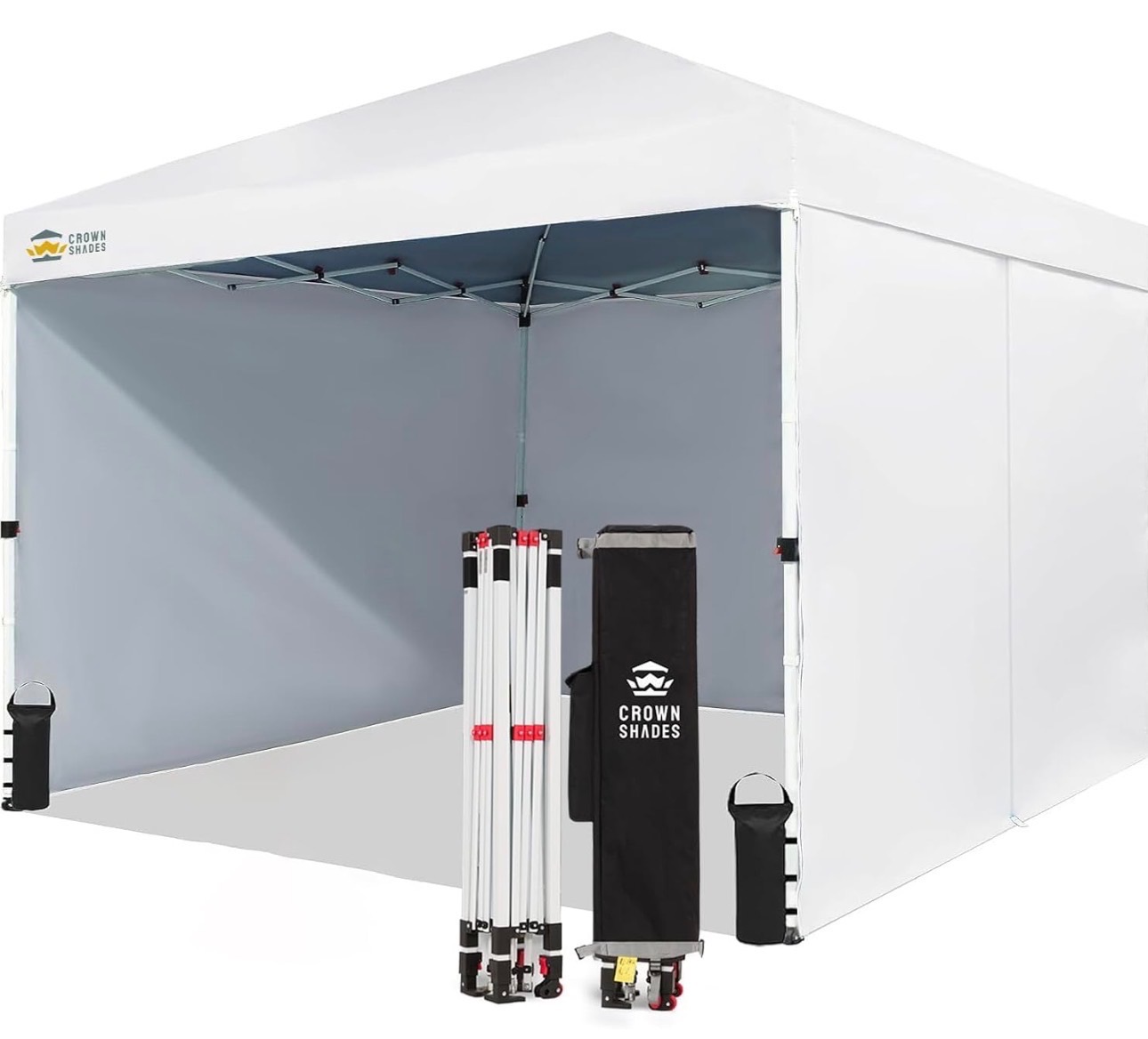 Pop Up Canopy 10X10 Center Lock 4 Sidewalls UV Protect Carry Bag - photo 2