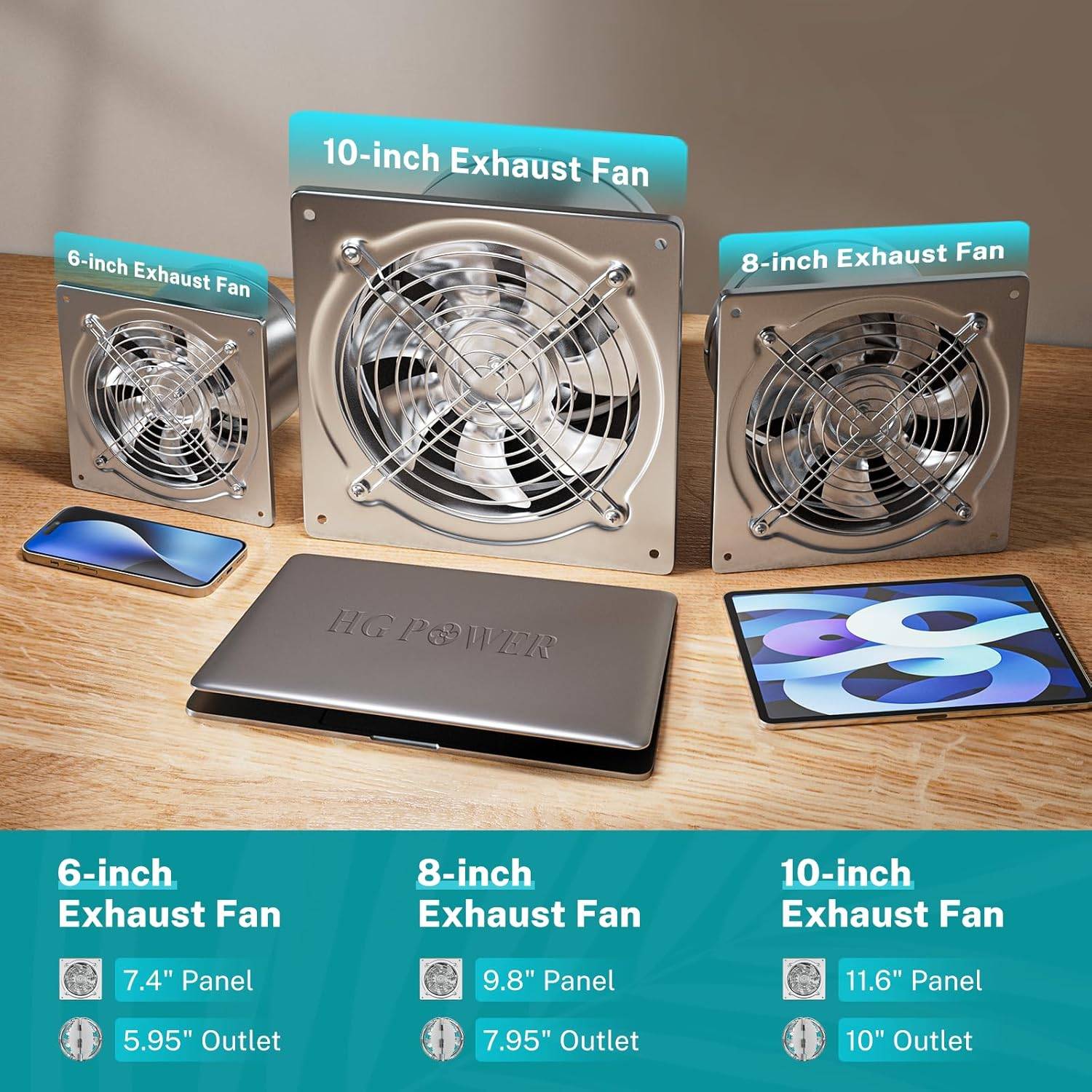 HG POWER 6-Inch Exhaust Fan - photo 3