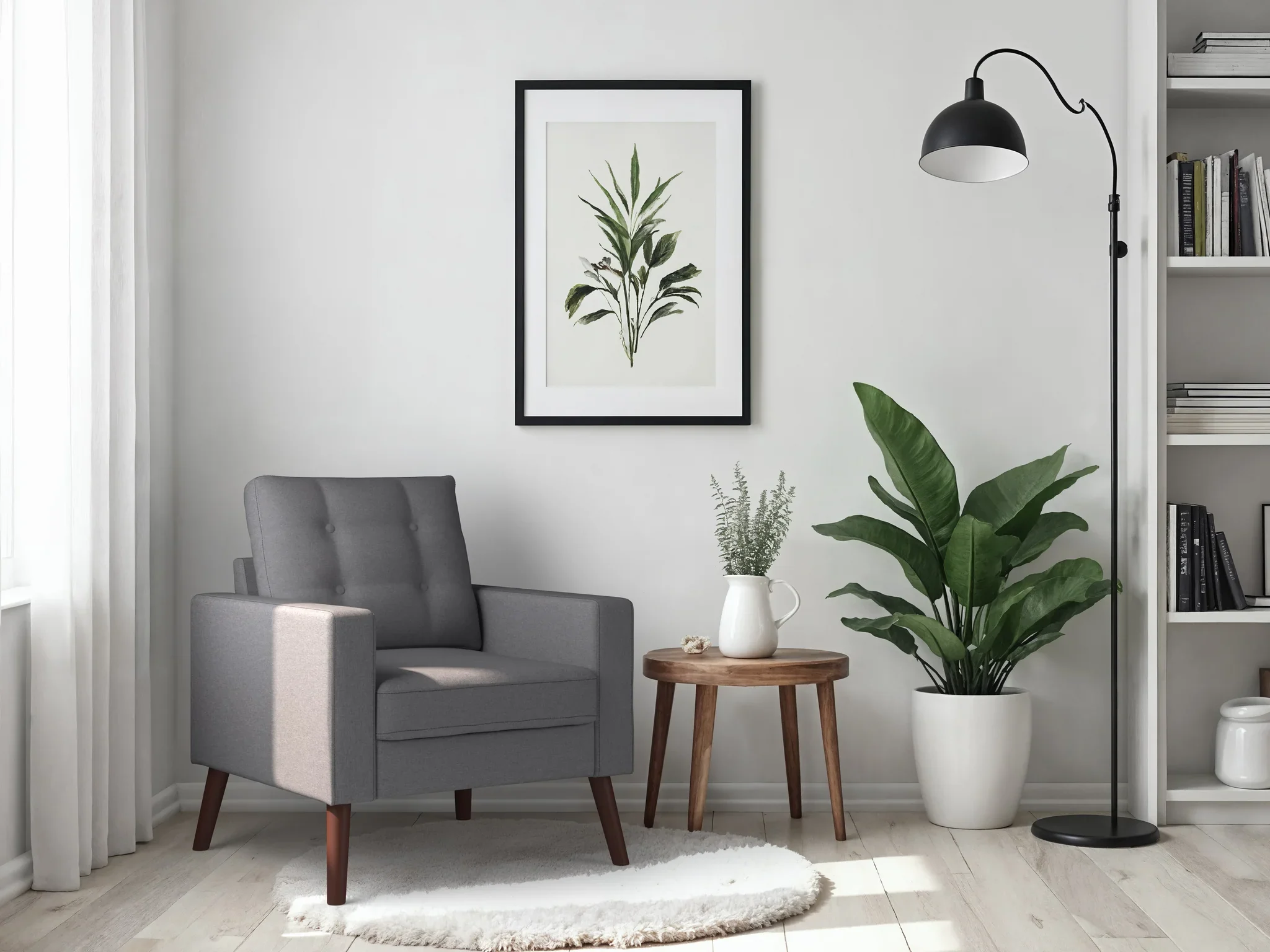 Stylish Grey Lounge Chair for Living Room or Office | Brand New
