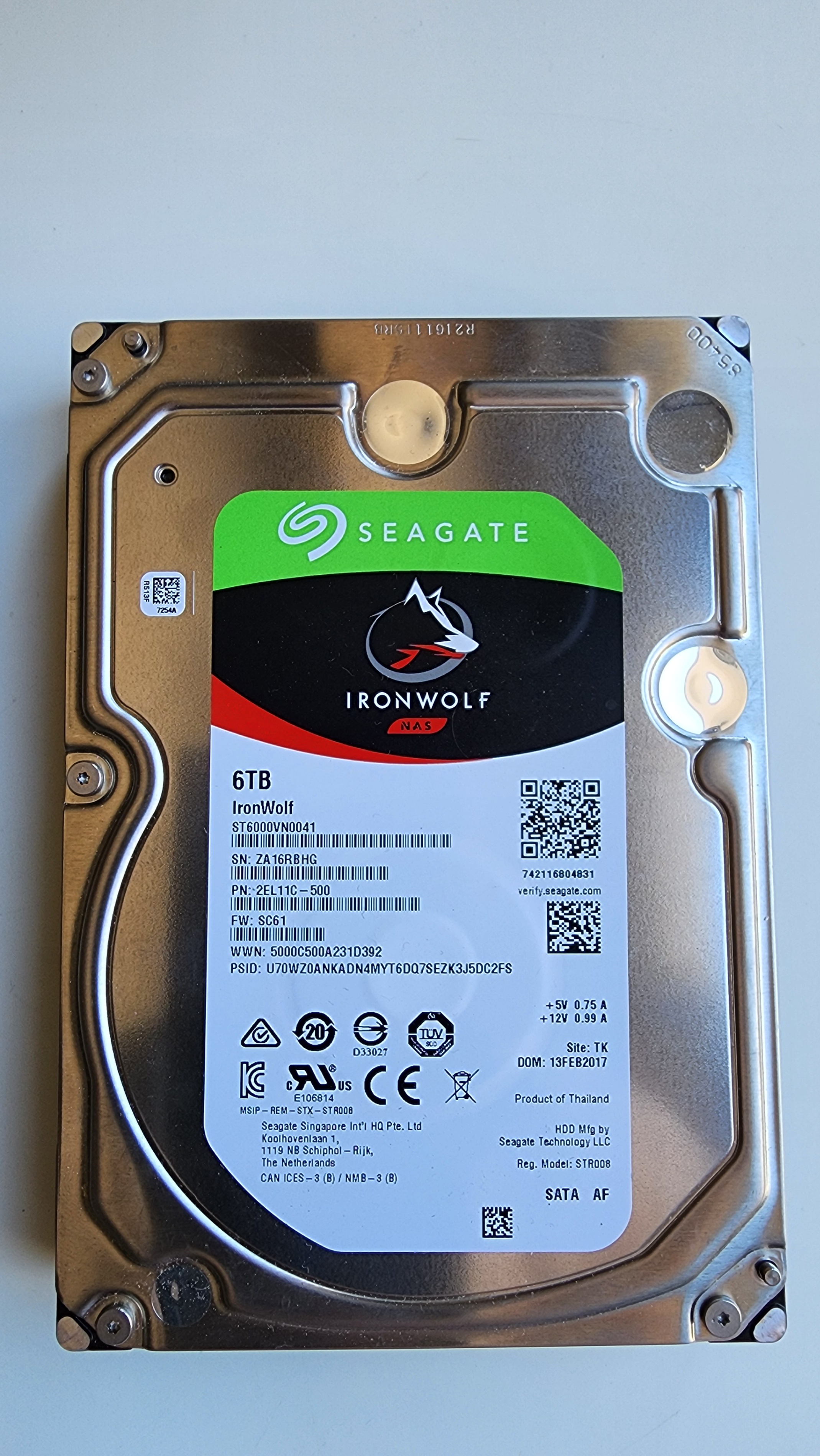 Seagate 6TB HDD