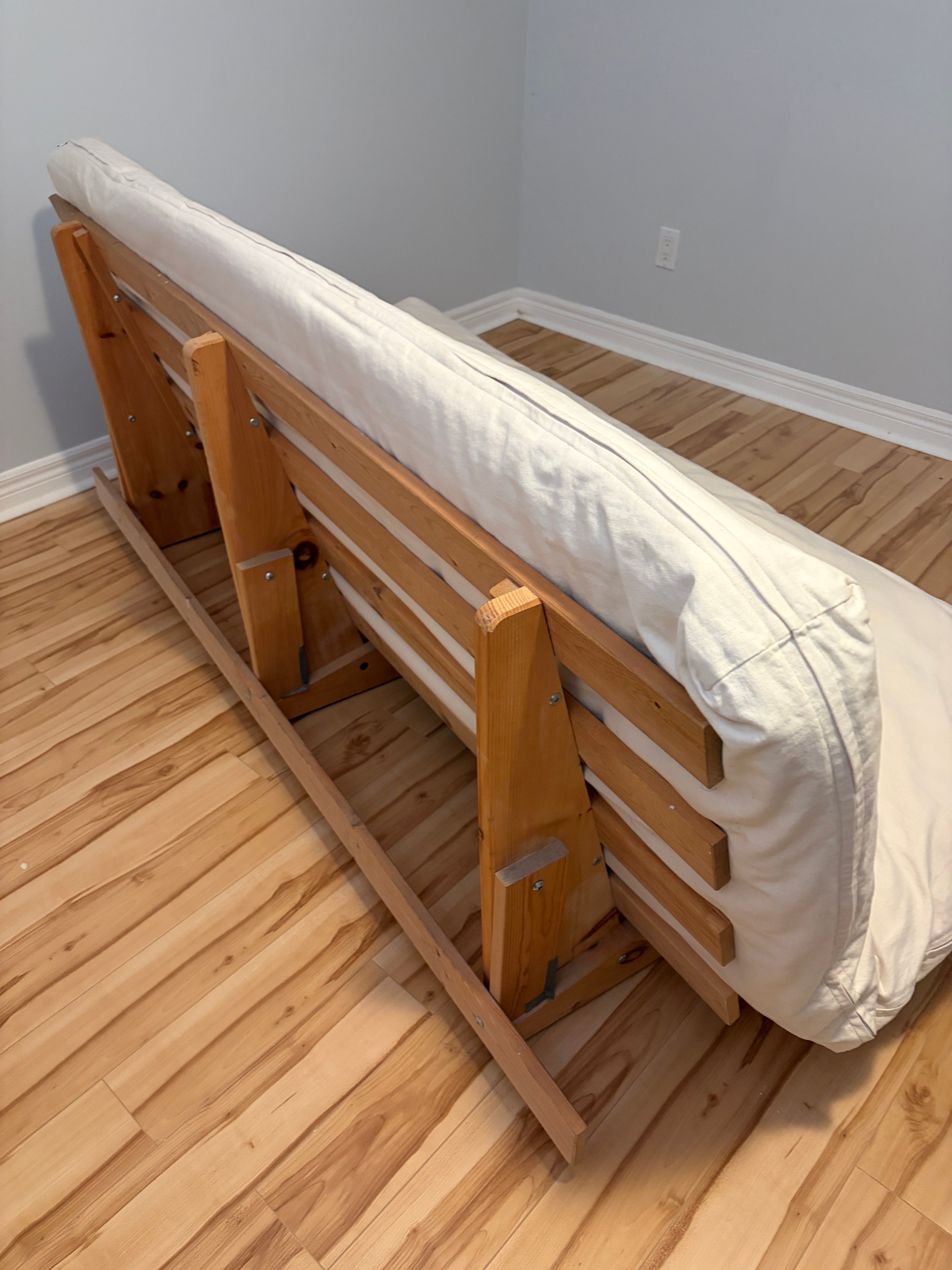 Wooden Futon/Sofa Bed with Mattress - photo 2