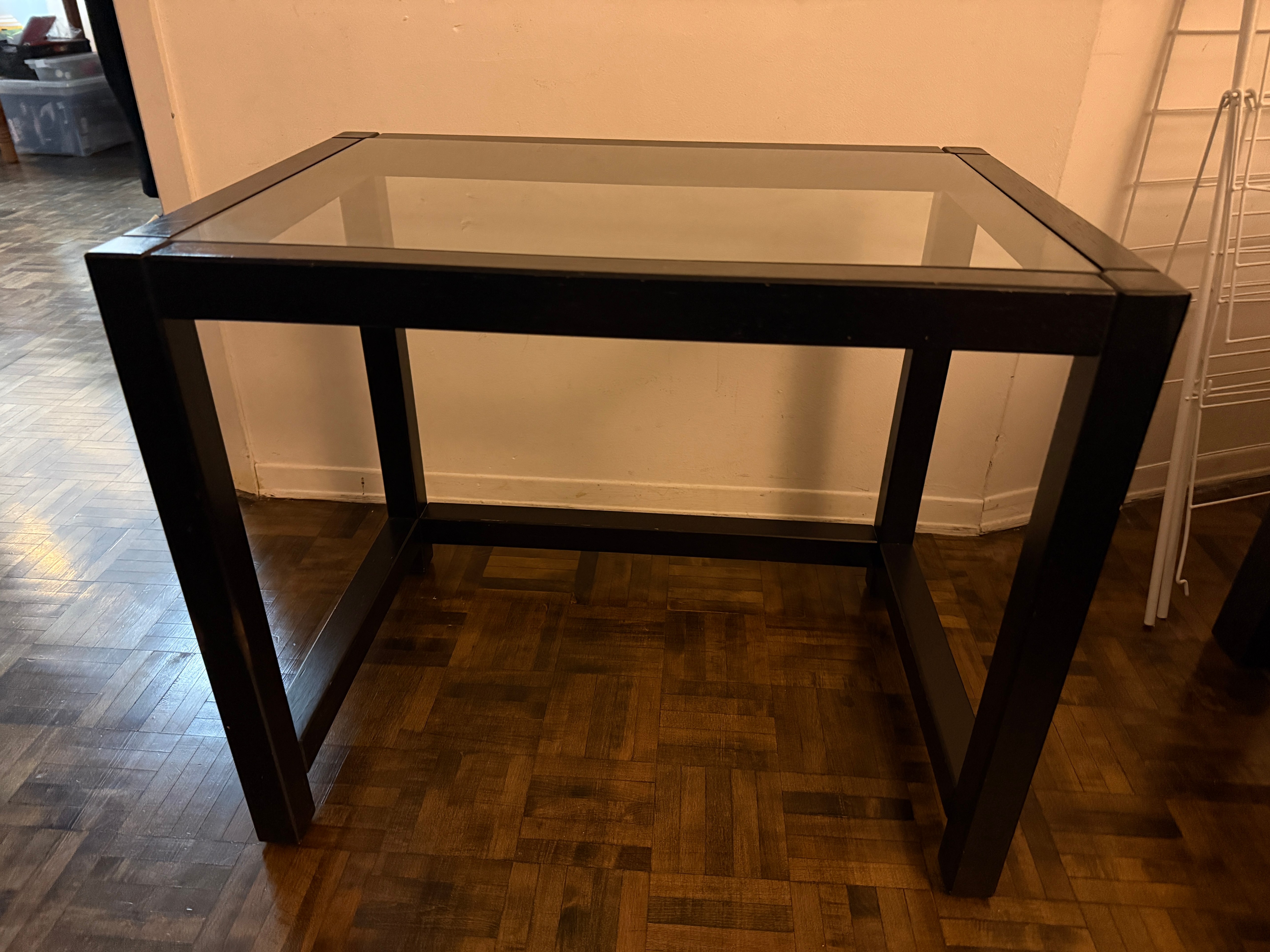 3 Glass Top Side Tables - photo 2