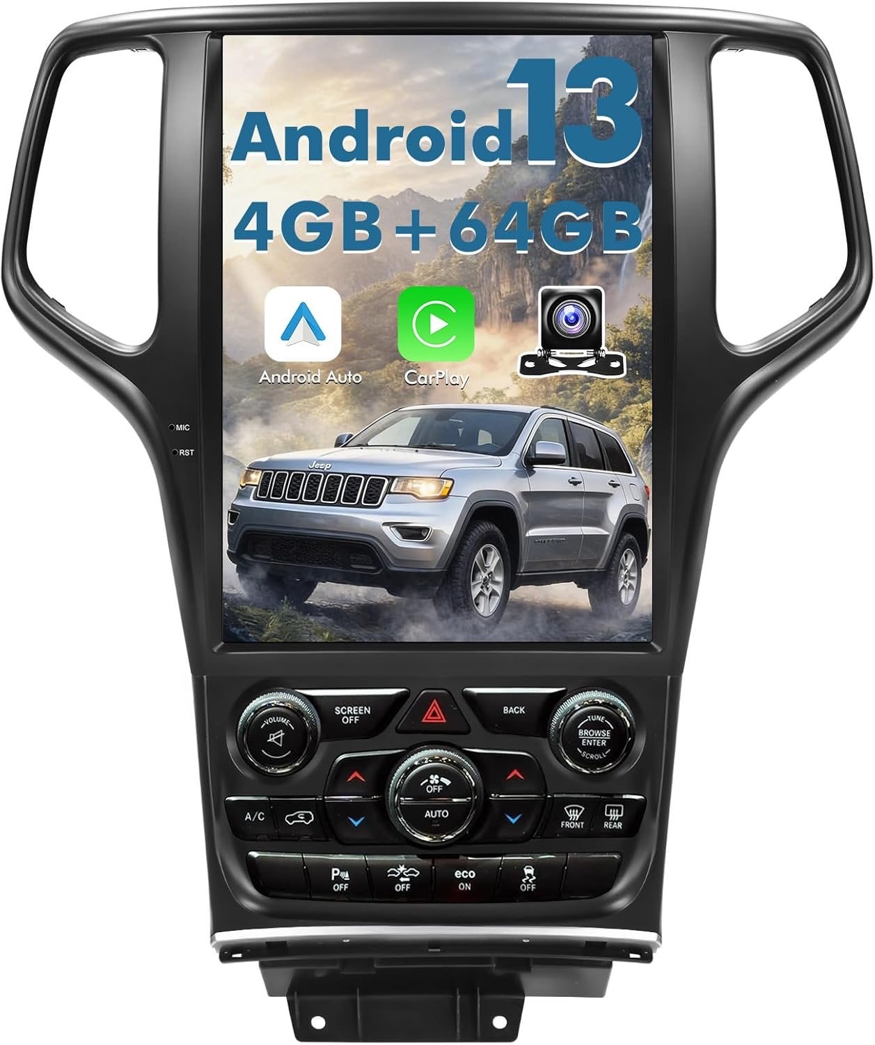 12.1" Dash Infortainment Upgrade for Grand Cherokee (2014-2022)