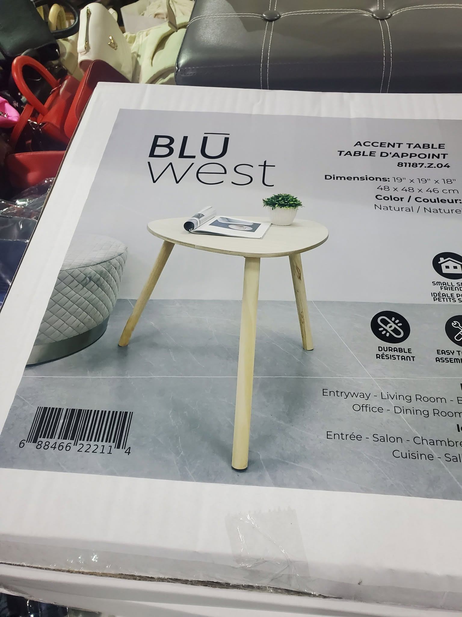 Blue West Accent Table – Modern & Stylish - photo 3
