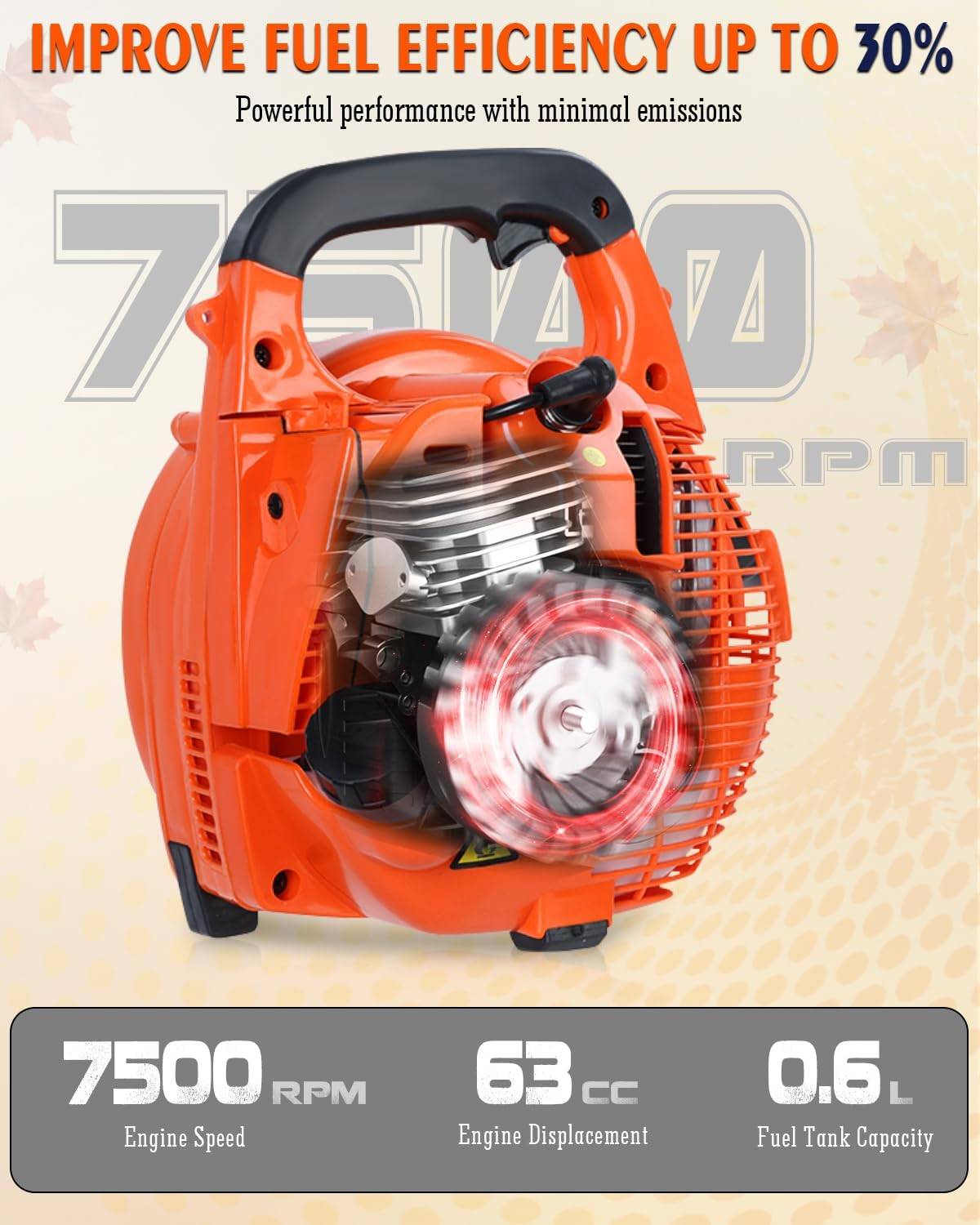 RELAXION Leaf Blower - Orange - photo 3