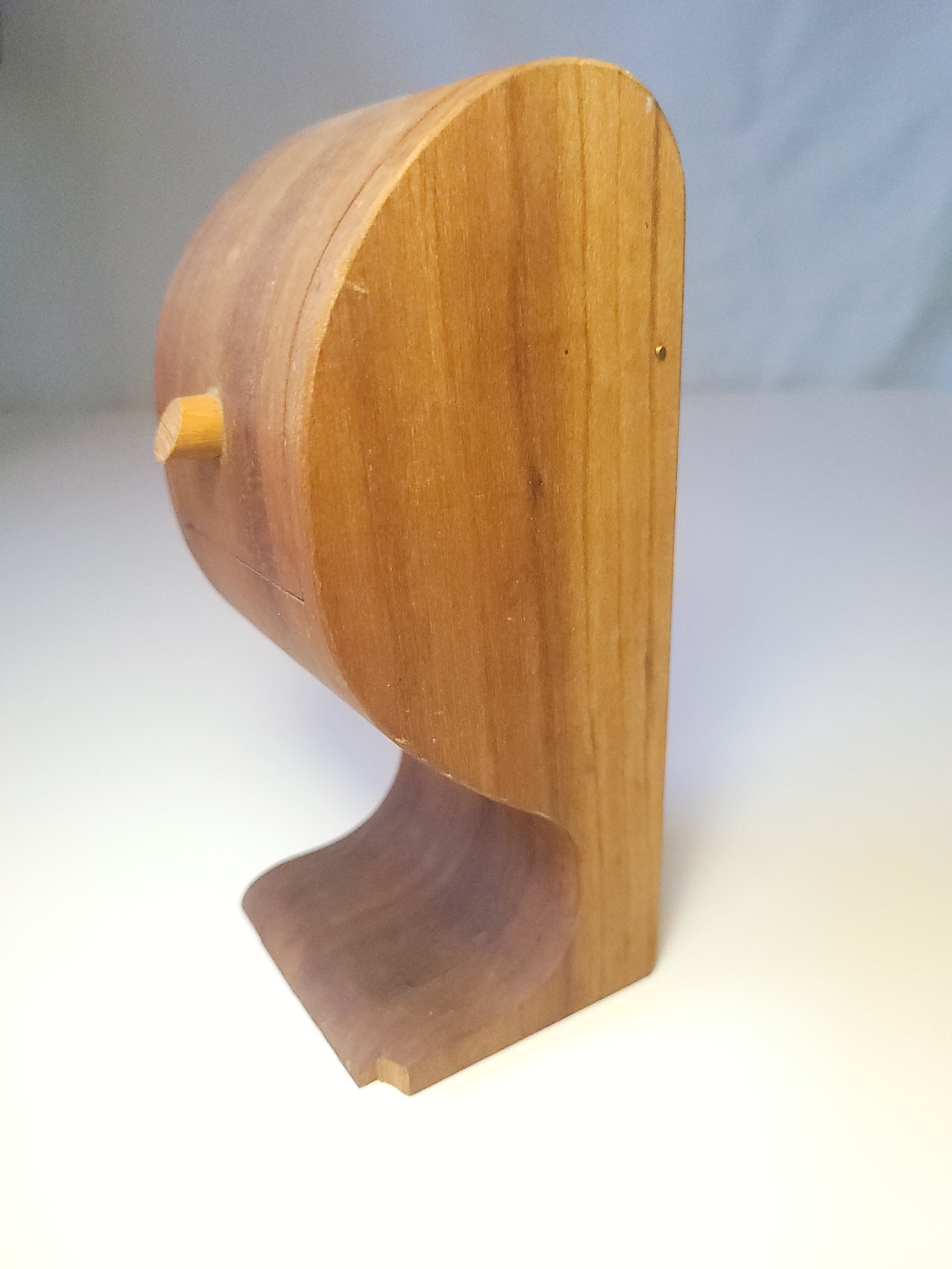 1952 Mid CentuWooden Trinket Box, Sculptural Cherry/Walnut - photo 3