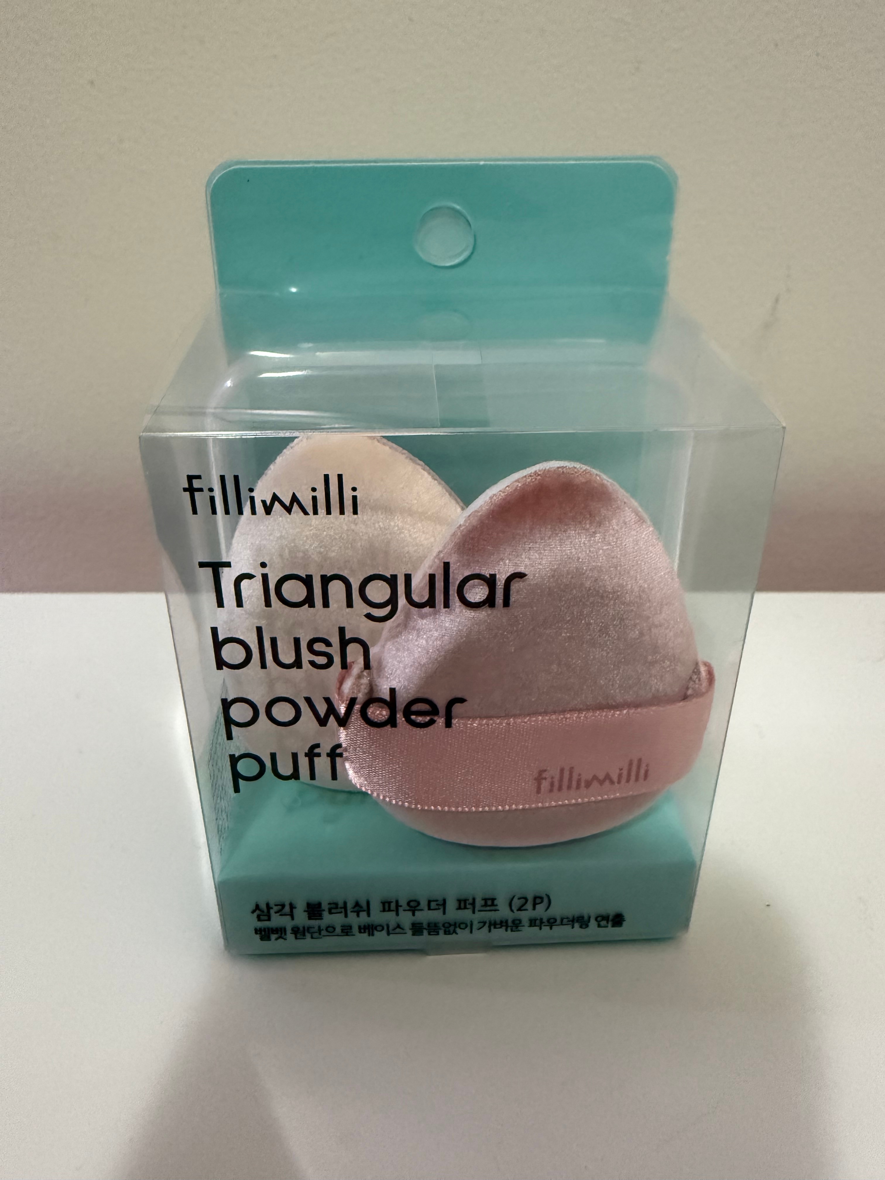 Fillimilli Triangular Blush Powder Puff 2P Set (+Case)