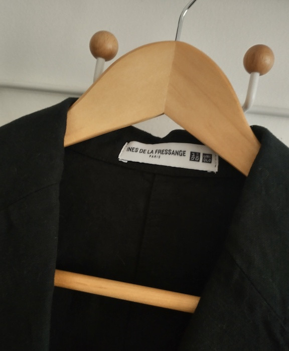 Ines de la Fressange - Black Linen/Cotton Blazer - New - photo 3