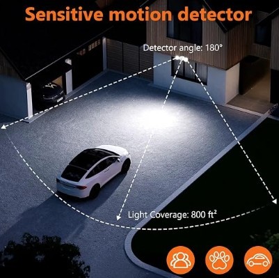 Battery-Operated Motion Sensor Security Light - photo 3